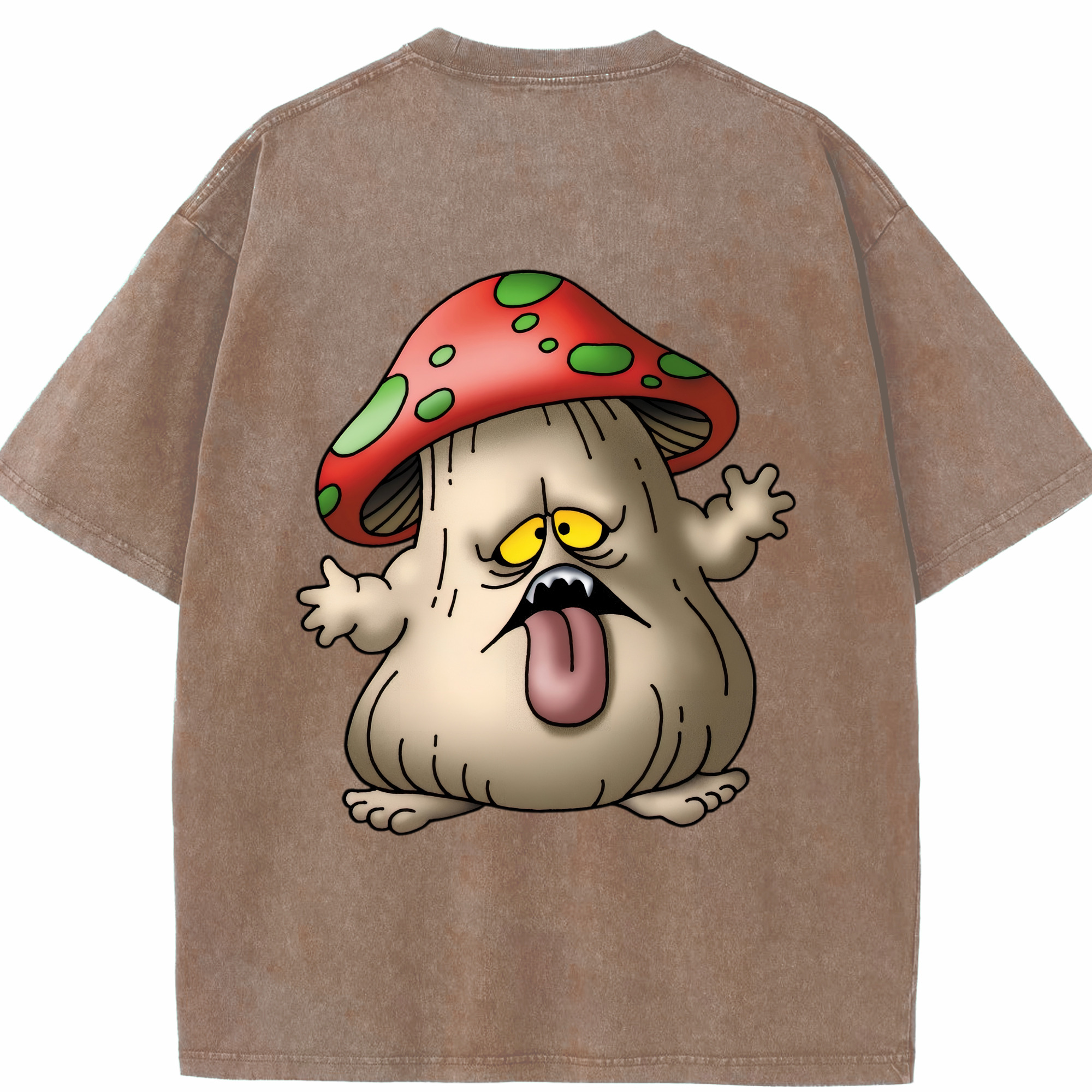 （画像用） ドラゴンクエスト Doragon Kuesuto Dragon Quest 綿100% ヴィンテージ風 半袖Tシャツ（背面プリント）