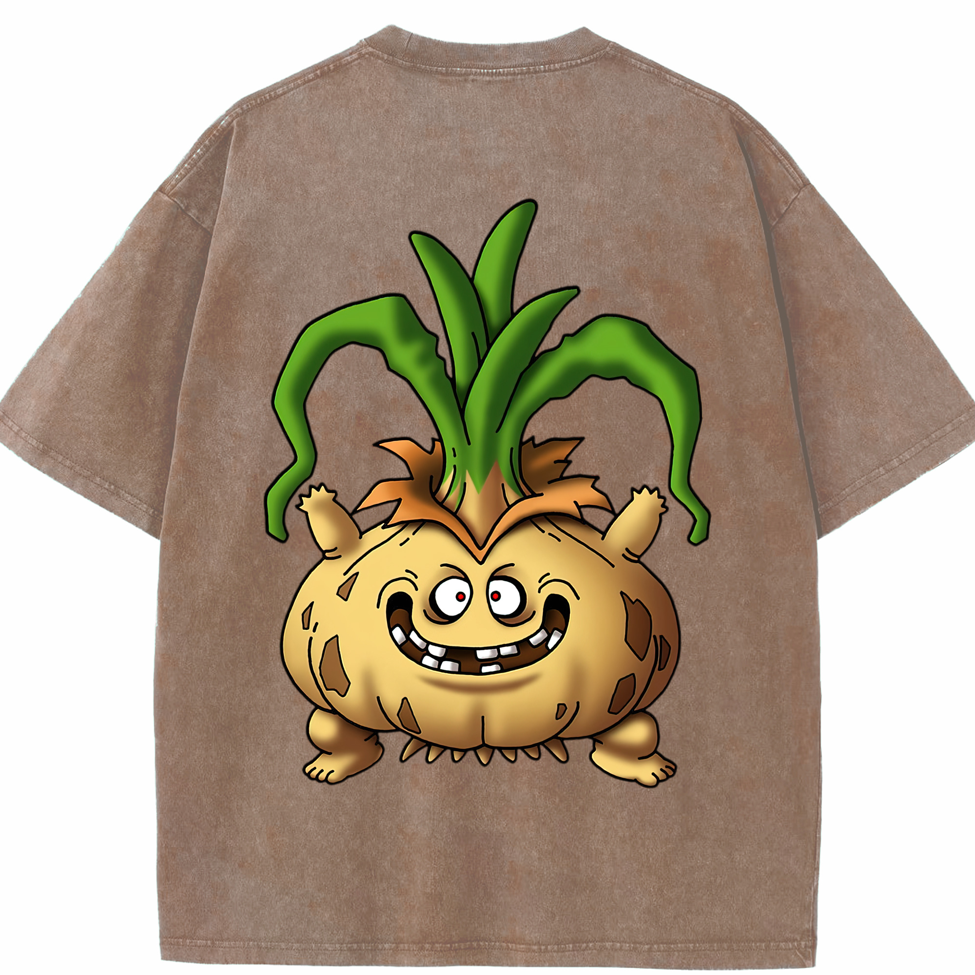 （画像用） ドラゴンクエスト Doragon Kuesuto Dragon Quest 綿100% ヴィンテージ風 半袖Tシャツ（背面プリント）