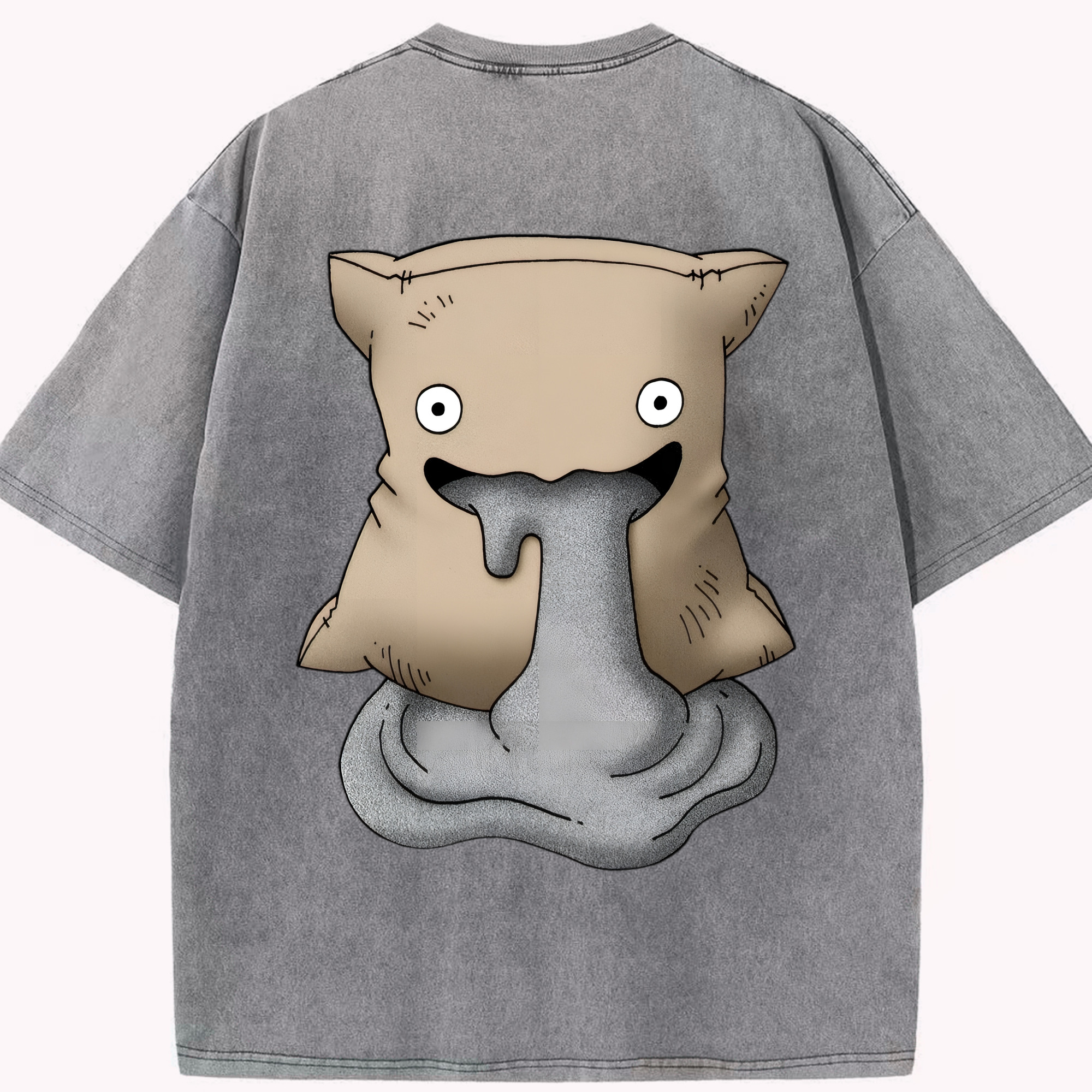 （画像用） ドラゴンクエスト Doragon Kuesuto Dragon Quest 綿100% ヴィンテージ風 半袖Tシャツ（背面プリント）