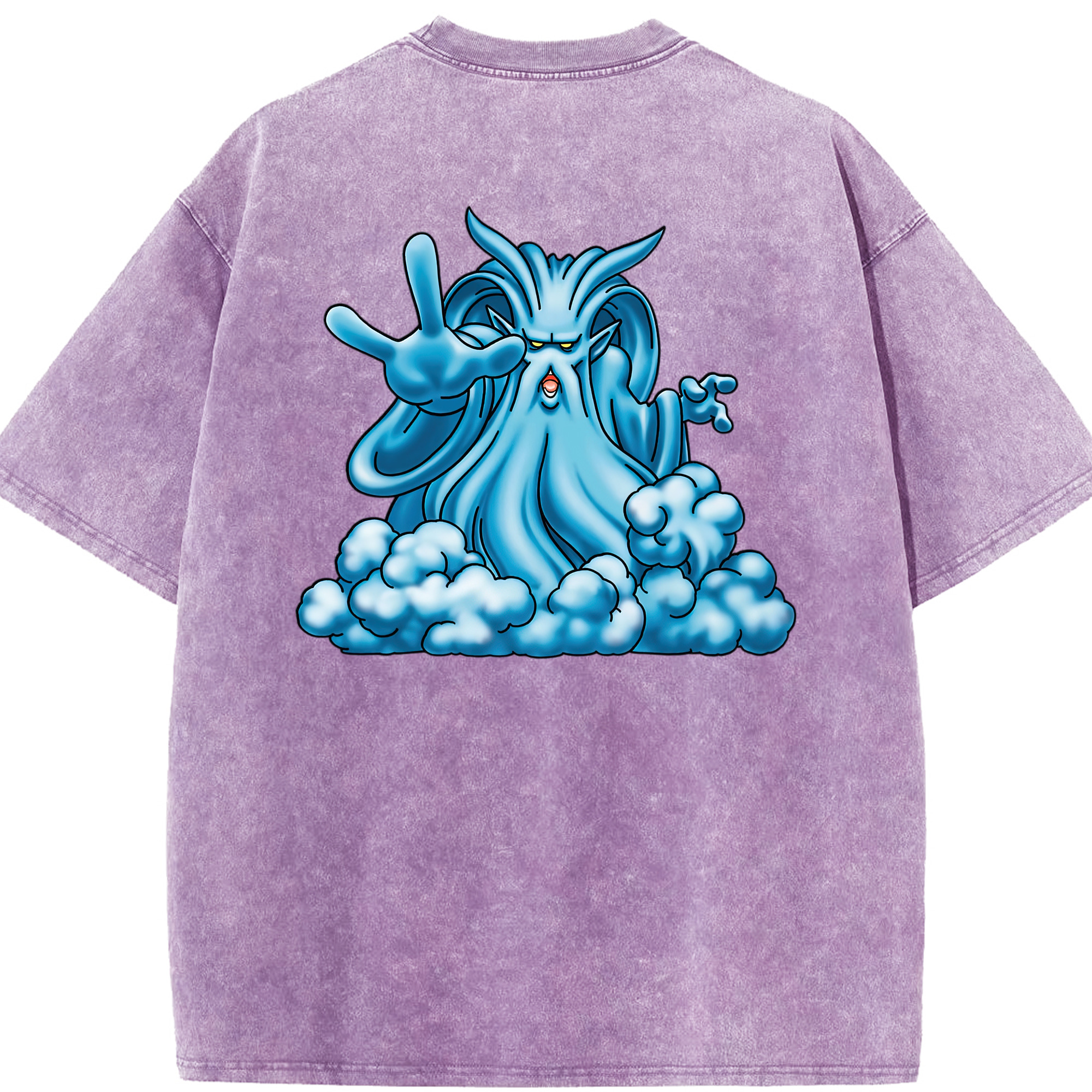 （画像用） ドラゴンクエスト Doragon Kuesuto Dragon Quest 綿100% ヴィンテージ風 半袖Tシャツ（背面プリント）