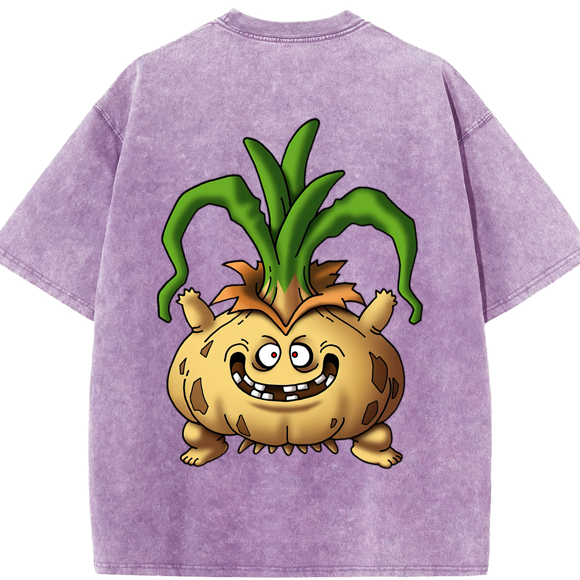 （画像用） ドラゴンクエスト Doragon Kuesuto Dragon Quest 綿100% ヴィンテージ風 半袖Tシャツ（背面プリント）