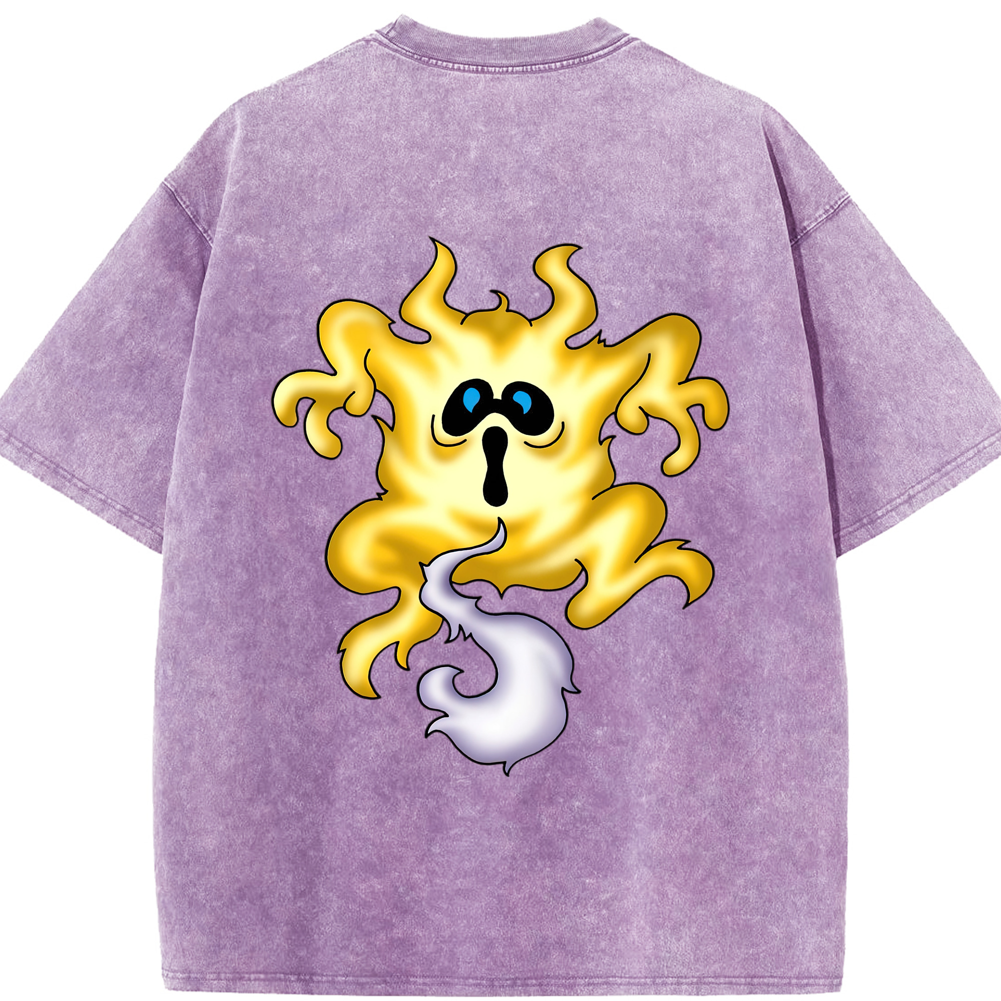 （画像用） ドラゴンクエスト Doragon Kuesuto Dragon Quest 綿100% ヴィンテージ風 半袖Tシャツ（背面プリント）