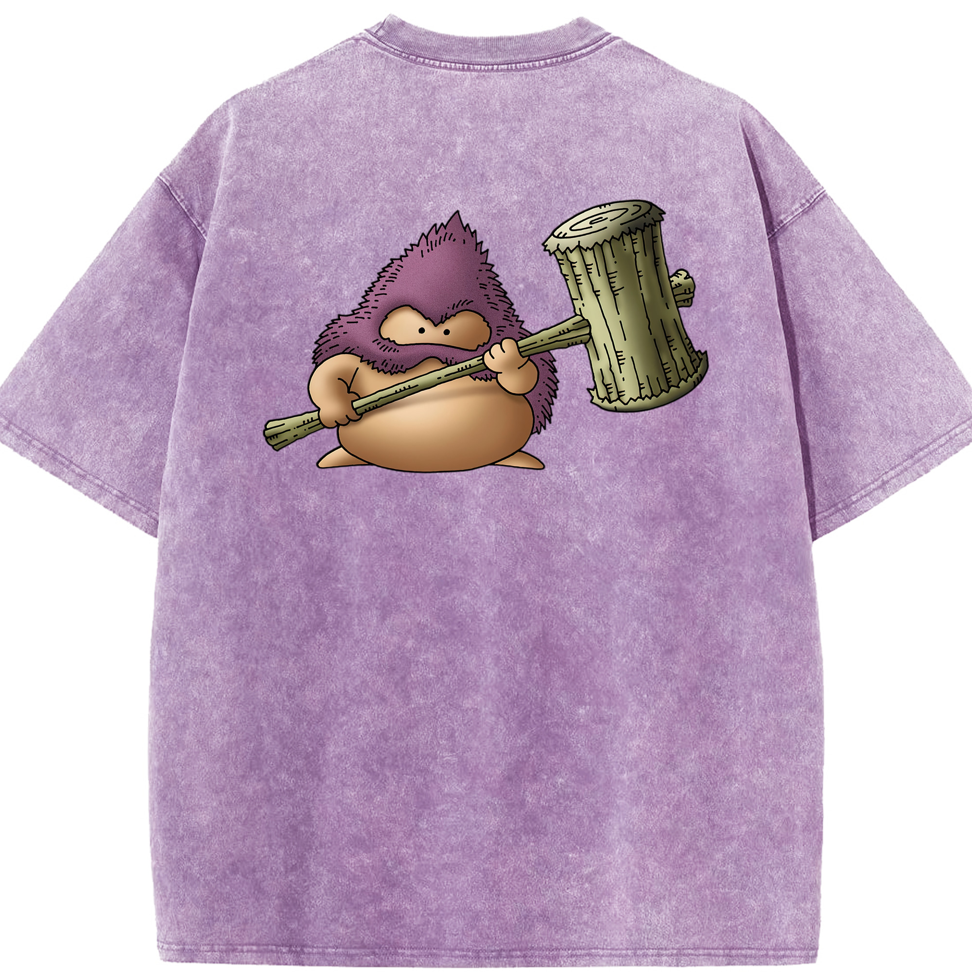 （画像用） ドラゴンクエスト Doragon Kuesuto Dragon Quest 綿100% ヴィンテージ風 半袖Tシャツ（背面プリント）