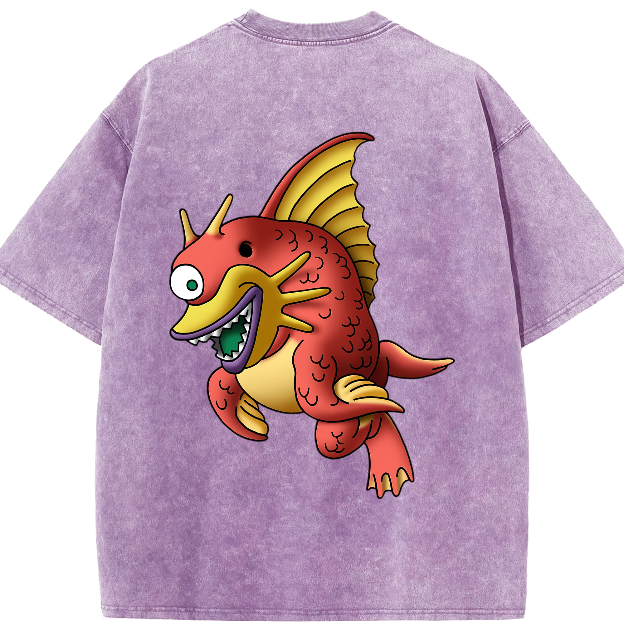 （画像用） ドラゴンクエスト Doragon Kuesuto Dragon Quest 綿100% ヴィンテージ風 半袖Tシャツ（背面プリント）
