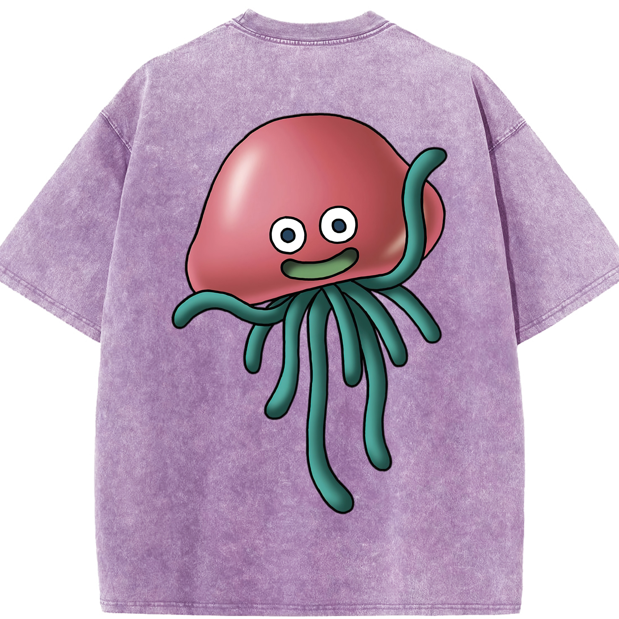 （画像用） ドラゴンクエスト Doragon Kuesuto Dragon Quest 綿100% ヴィンテージ風 半袖Tシャツ（背面プリント）