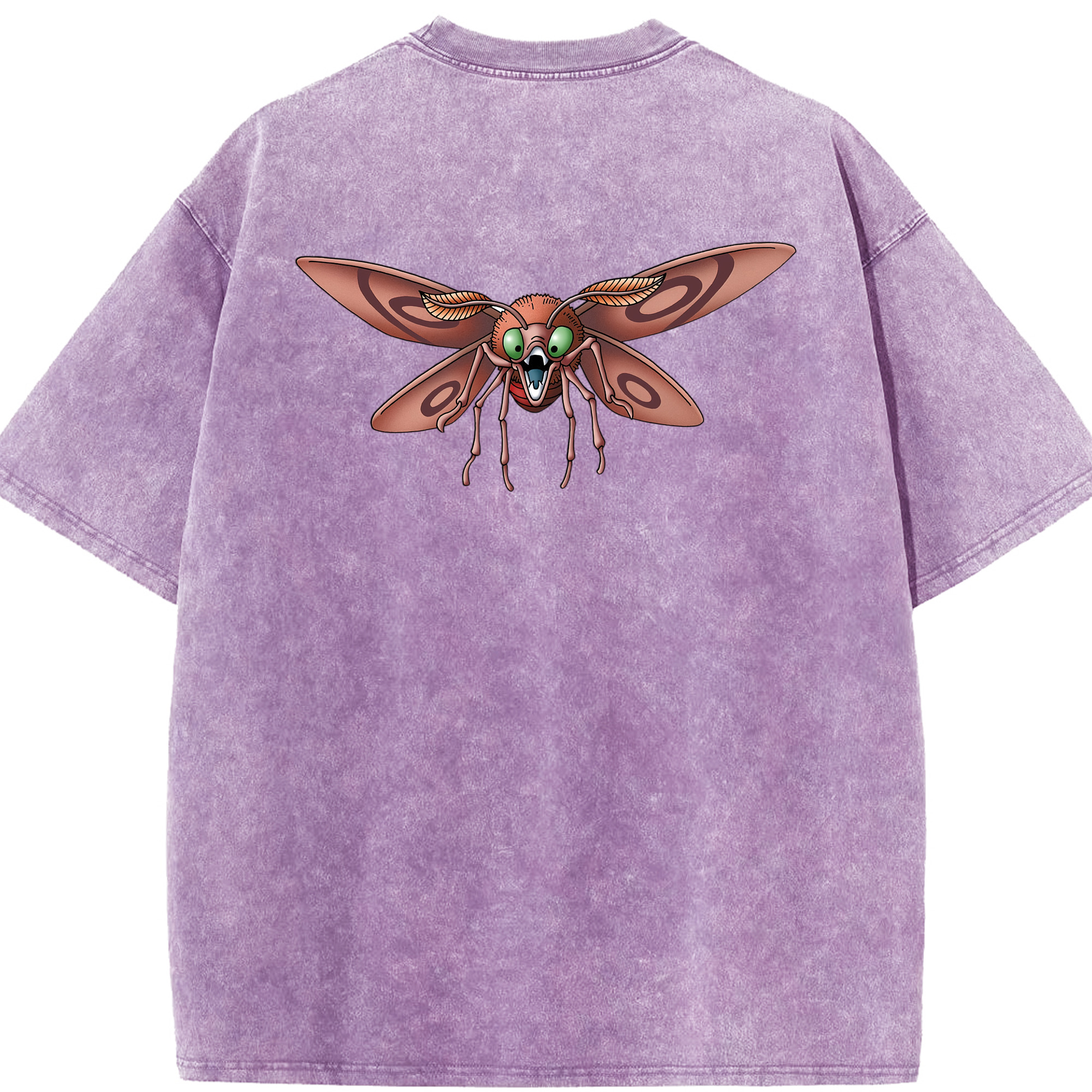 （画像用） ドラゴンクエスト Doragon Kuesuto Dragon Quest 綿100% ヴィンテージ風 半袖Tシャツ（背面プリント）