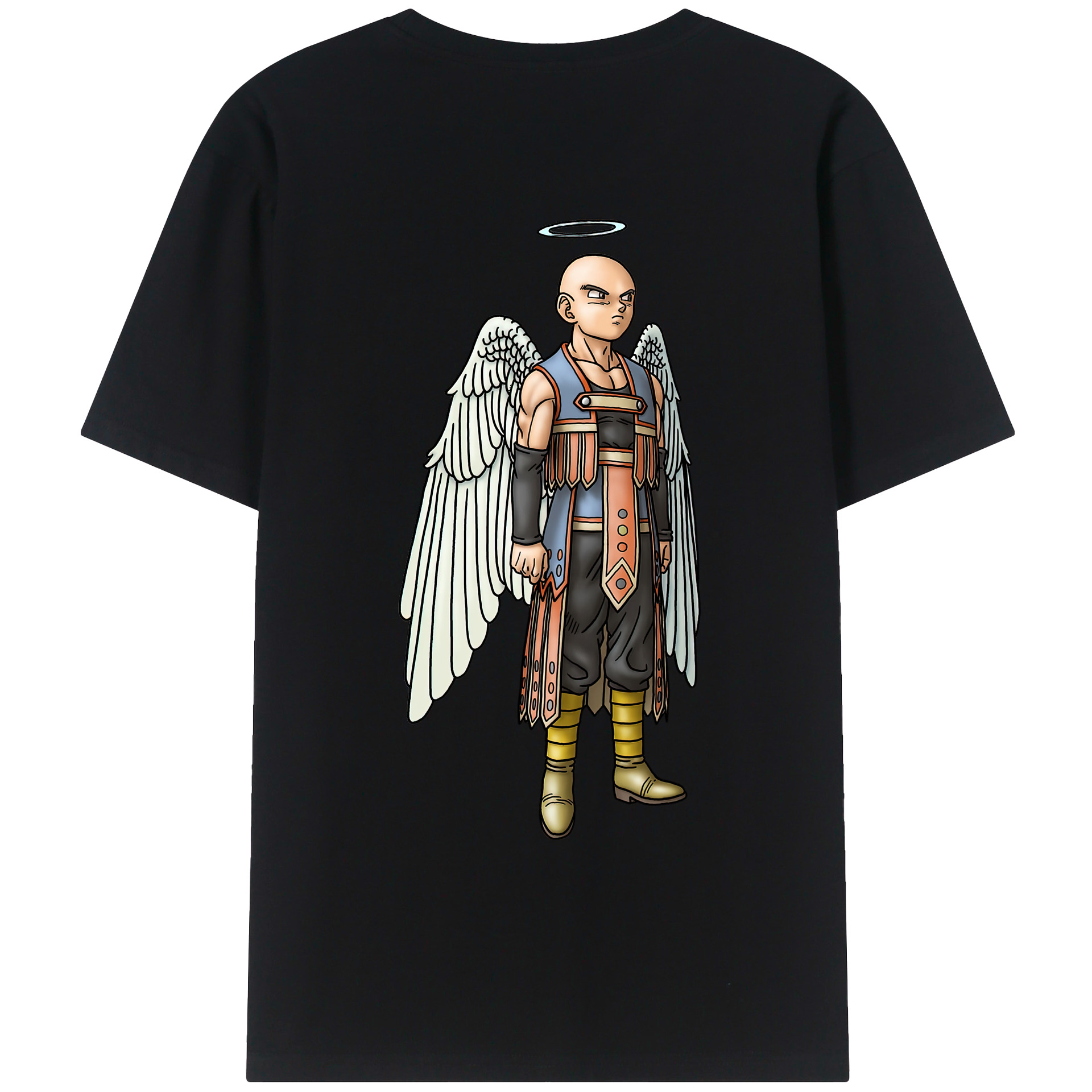 （画像用） ドラゴンクエスト Doragon Kuesuto Dragon Quest 綿100％ メンズ半袖Tシャツ（バックプリント） 通気性