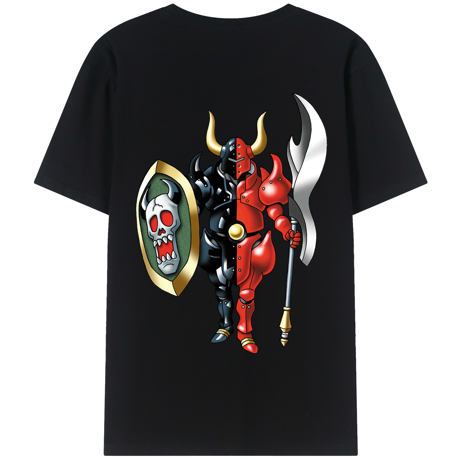 （画像用） ドラゴンクエスト Doragon Kuesuto Dragon Quest 綿100％ メンズ半袖Tシャツ（バックプリント） 通気性