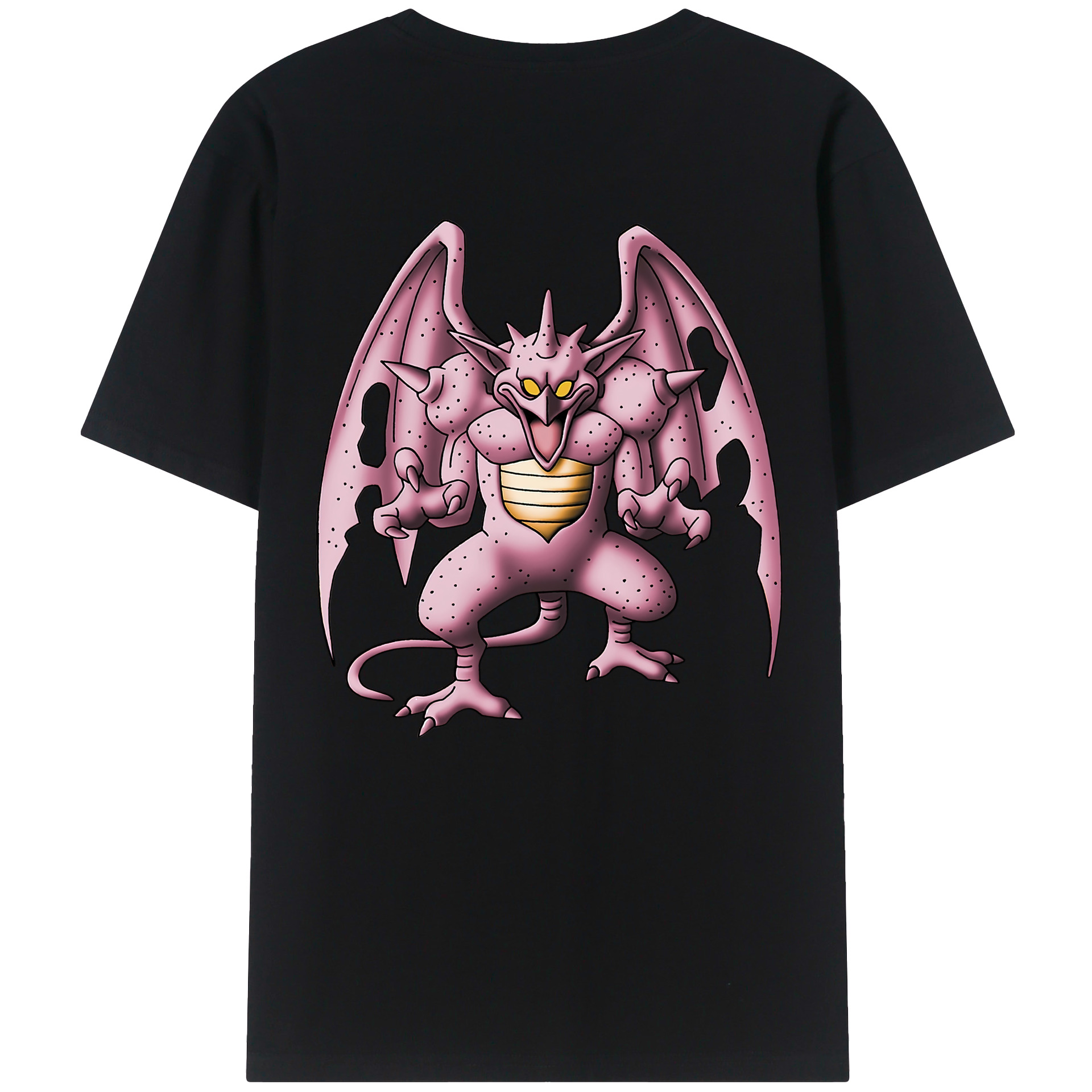 （画像用） ドラゴンクエスト Doragon Kuesuto Dragon Quest 綿100％ メンズ半袖Tシャツ（バックプリント） 通気性