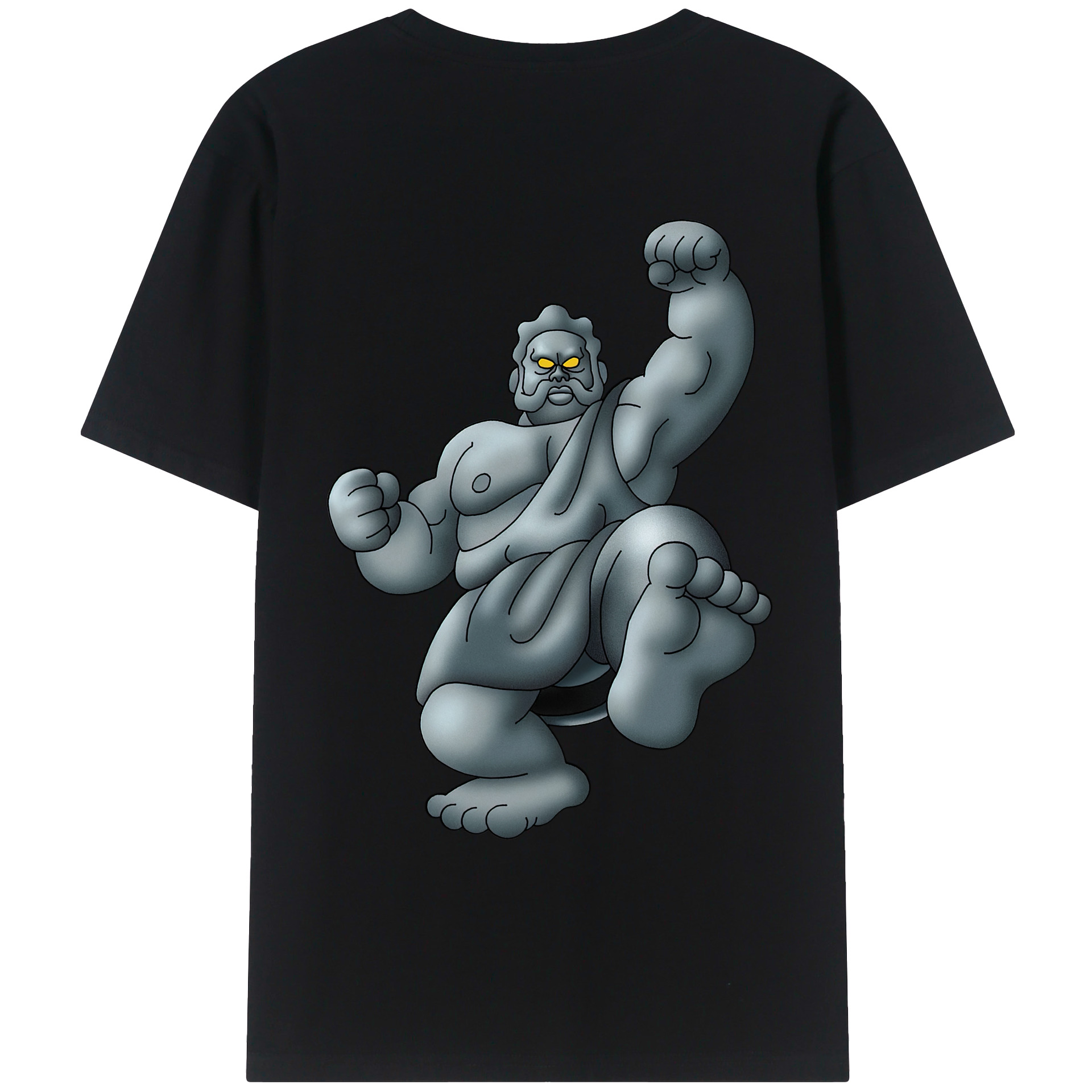 （画像用） ドラゴンクエスト Doragon Kuesuto Dragon Quest 綿100％ メンズ半袖Tシャツ（バックプリント） 通気性