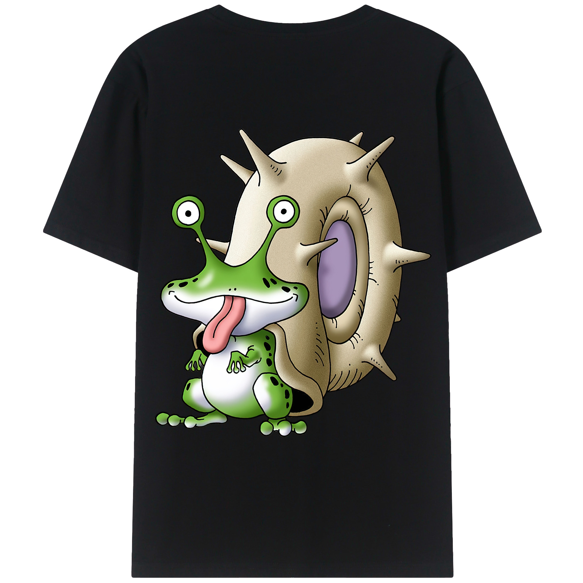 （画像用） ドラゴンクエスト Doragon Kuesuto Dragon Quest 綿100％ メンズ半袖Tシャツ（バックプリント） 通気性