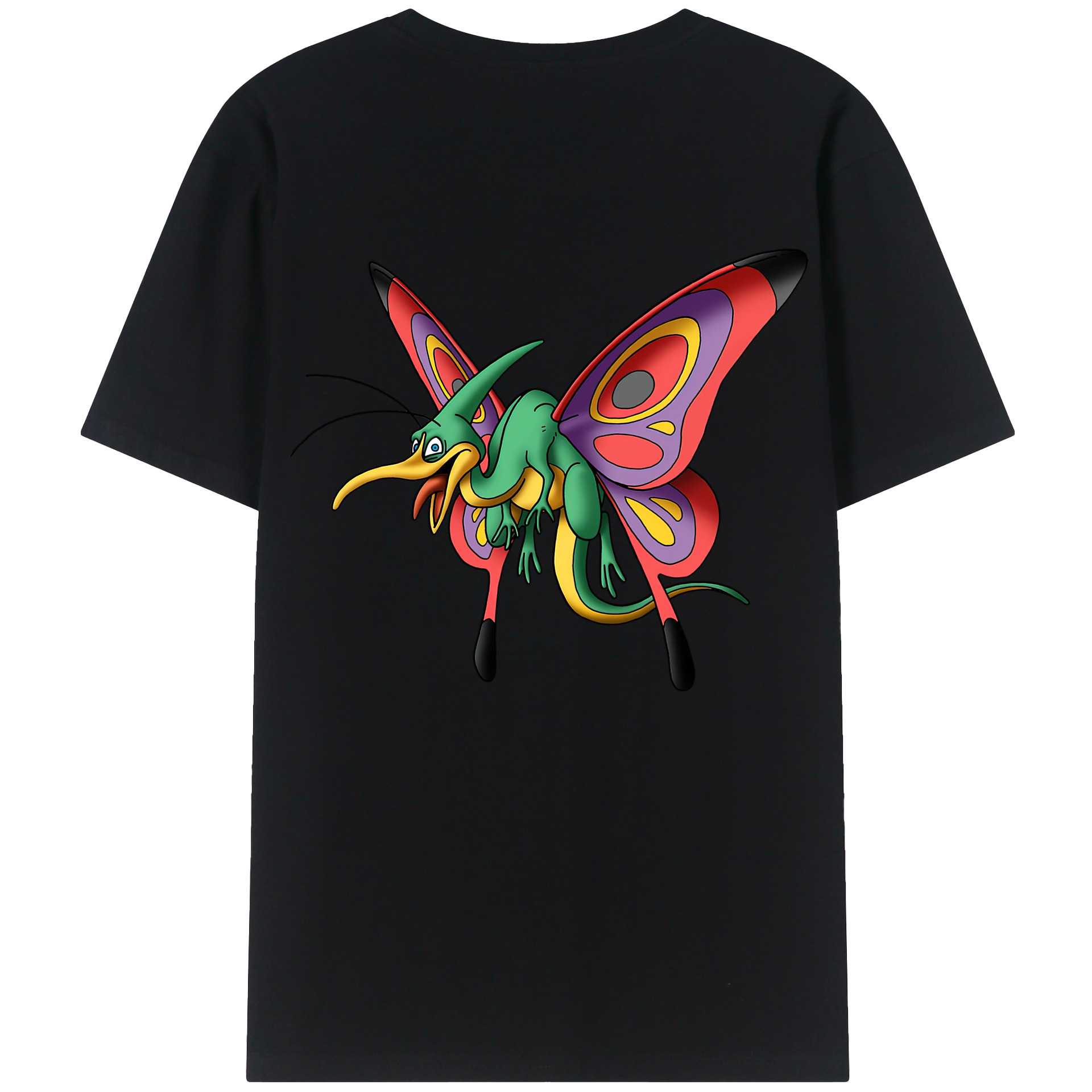 （画像用） ドラゴンクエスト Doragon Kuesuto Dragon Quest 綿100％ メンズ半袖Tシャツ（バックプリント） 通気性