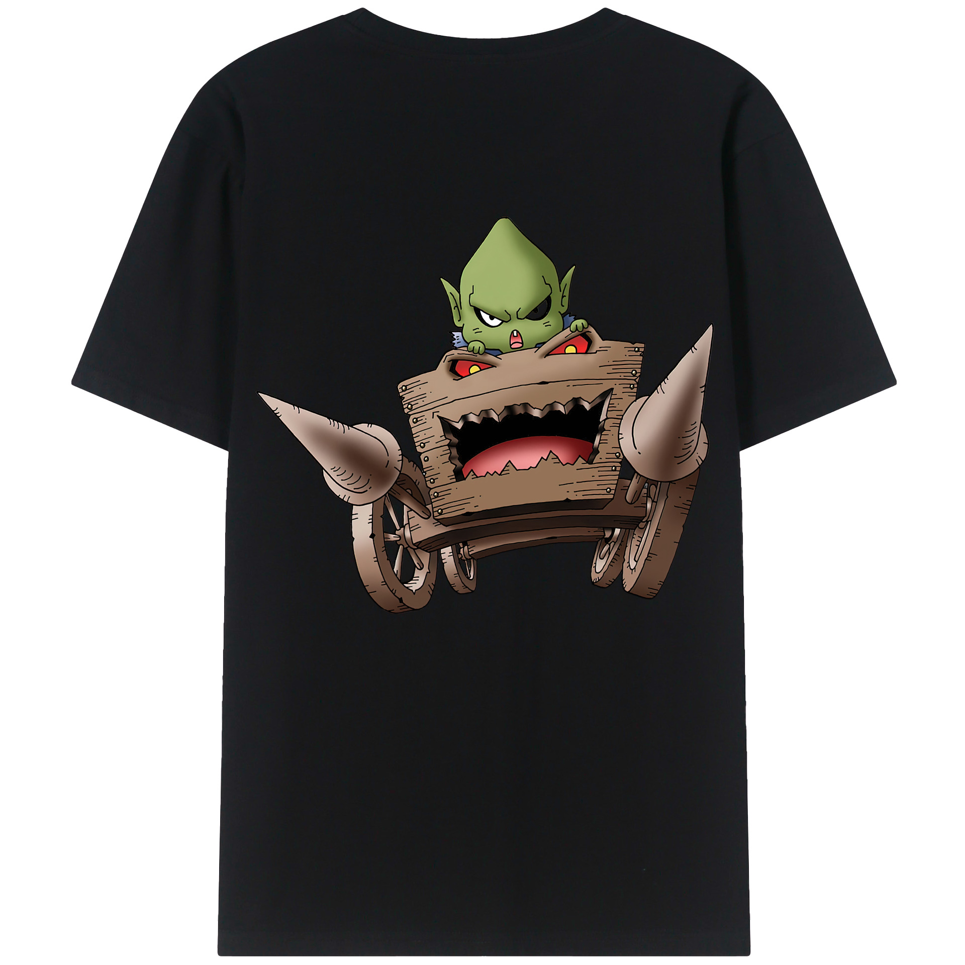 （画像用） ドラゴンクエスト Doragon Kuesuto Dragon Quest 綿100％ メンズ半袖Tシャツ（バックプリント） 通気性