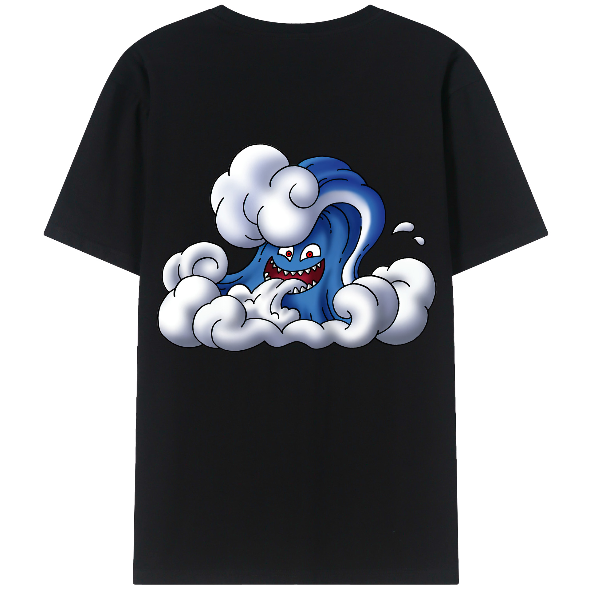 （画像用） ドラゴンクエスト Doragon Kuesuto Dragon Quest 綿100％ メンズ半袖Tシャツ（バックプリント） 通気性