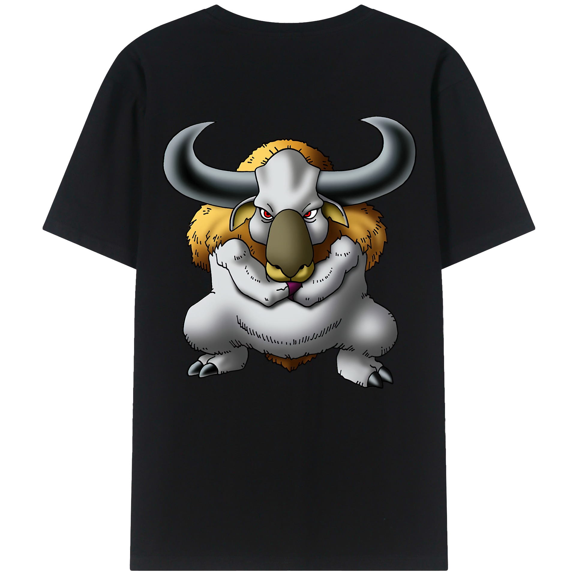 （画像用） ドラゴンクエスト Doragon Kuesuto Dragon Quest 綿100％ メンズ半袖Tシャツ（バックプリント） 通気性