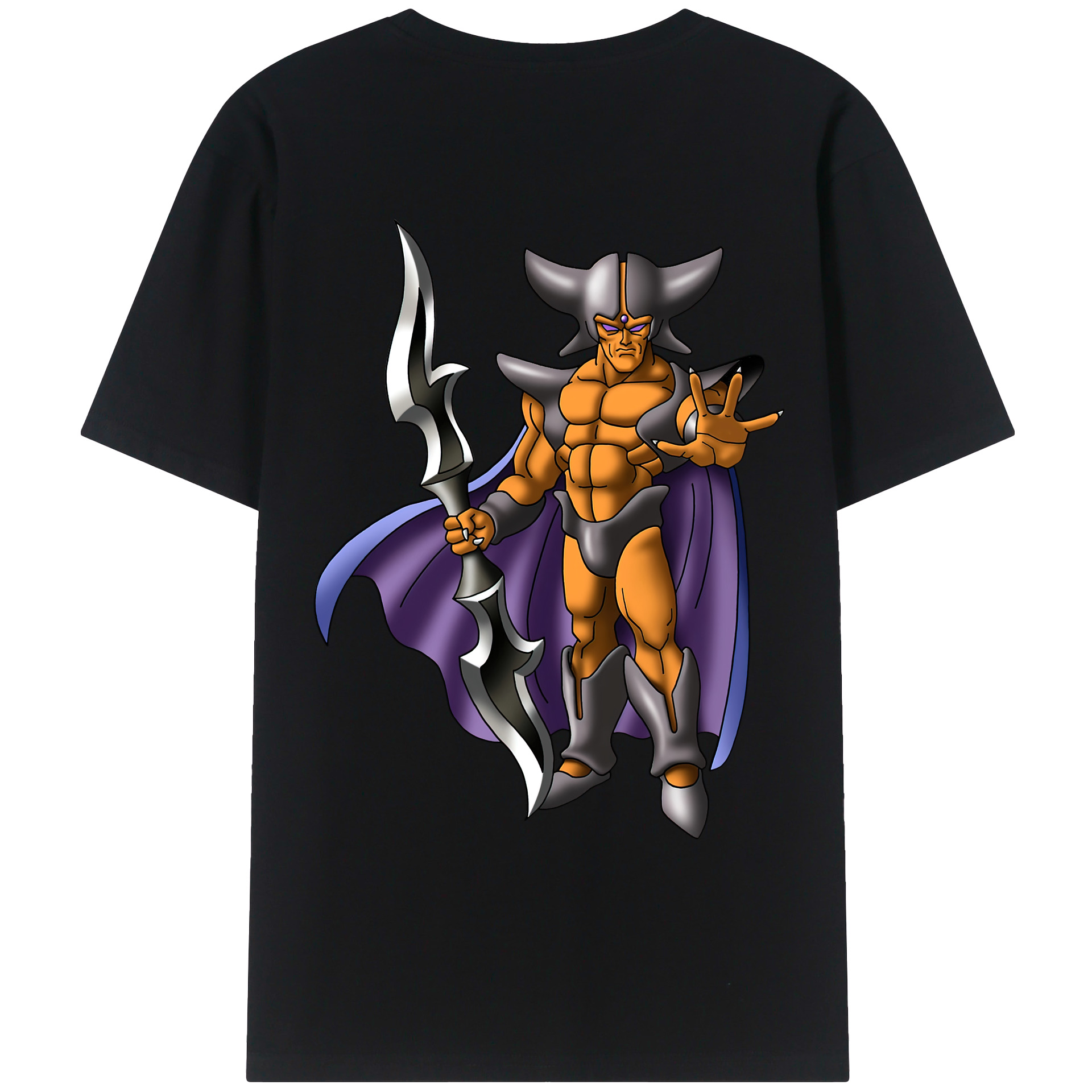 （画像用） ドラゴンクエスト Doragon Kuesuto Dragon Quest 綿100％ メンズ半袖Tシャツ（バックプリント） 通気性