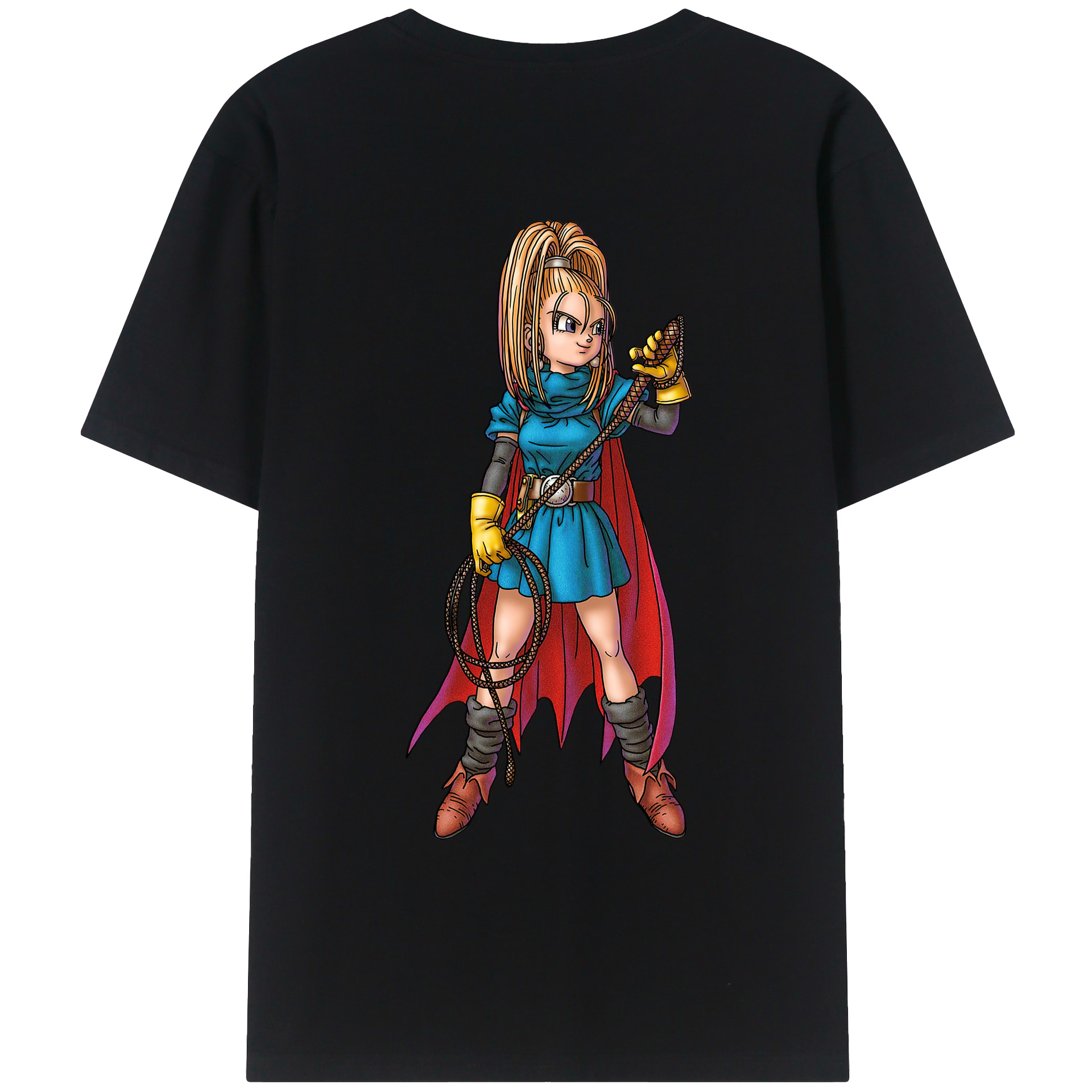 （画像用） ドラゴンクエスト Doragon Kuesuto Dragon Quest 綿100％ メンズ半袖Tシャツ（バックプリント） 通気性