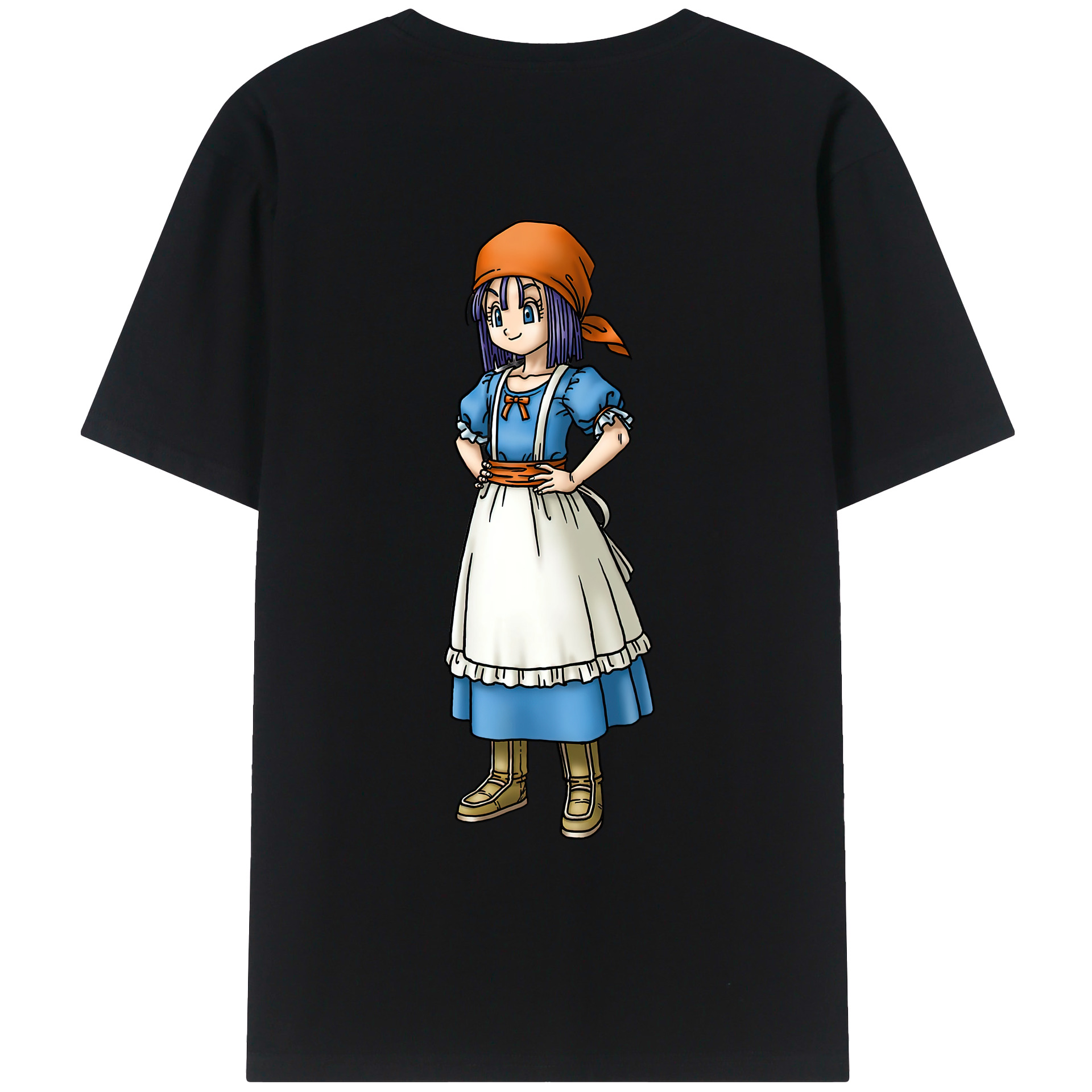 （画像用） ドラゴンクエスト Doragon Kuesuto Dragon Quest 綿100％ メンズ半袖Tシャツ（バックプリント） 通気性