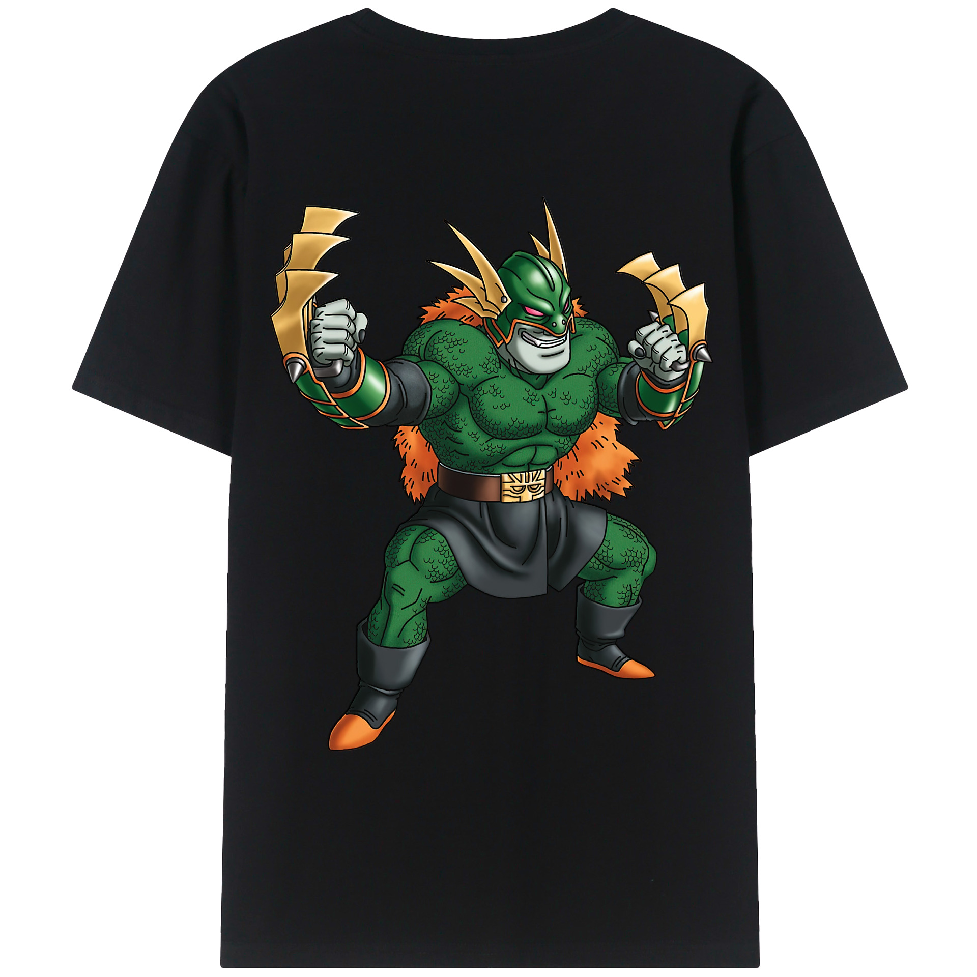 （画像用） ドラゴンクエスト Doragon Kuesuto Dragon Quest 綿100％ メンズ半袖Tシャツ（バックプリント） 通気性