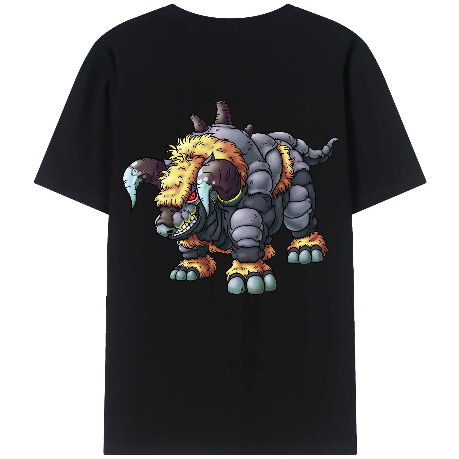 （画像用） ドラゴンクエスト Doragon Kuesuto Dragon Quest 綿100％ メンズ半袖Tシャツ（バックプリント） 通気性