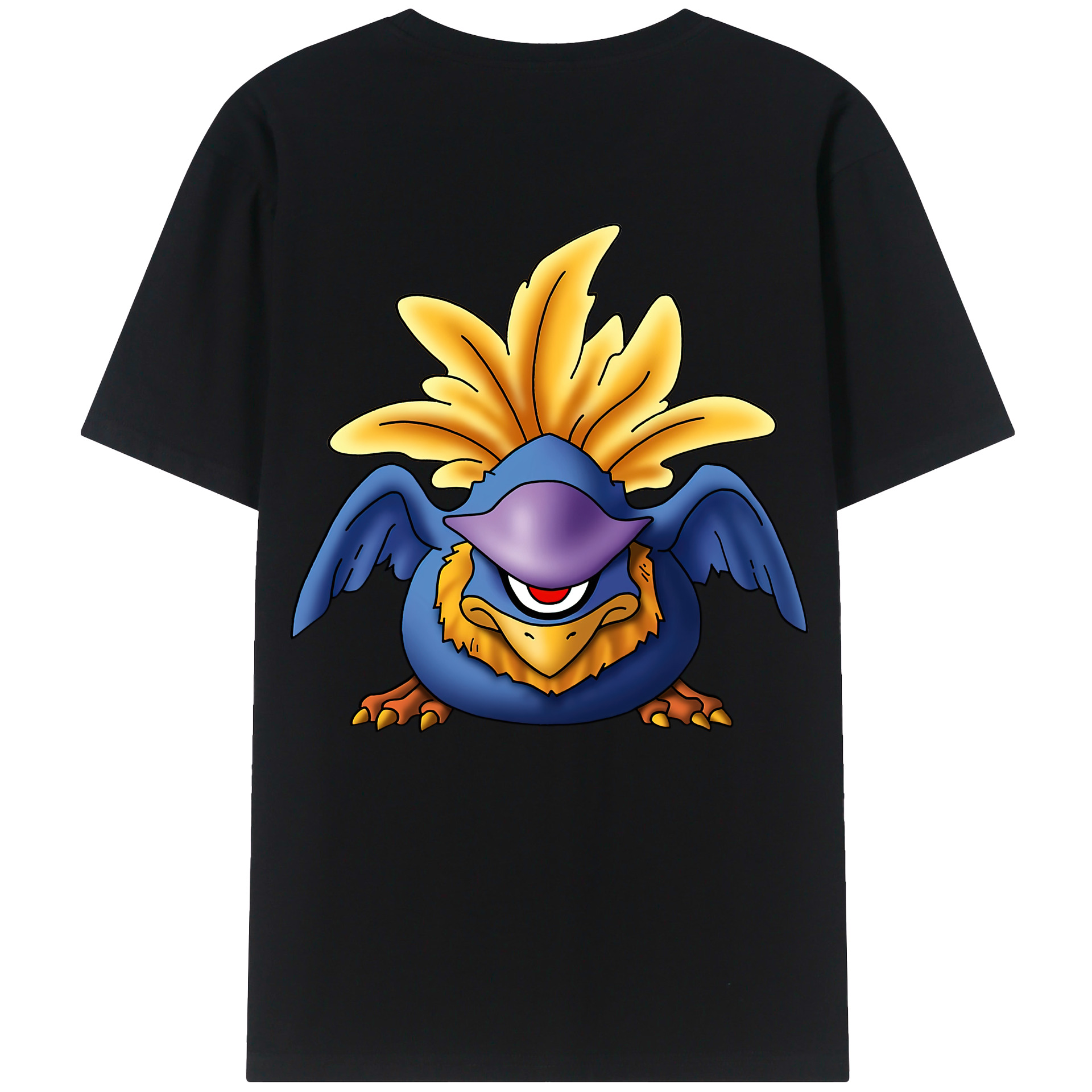 （画像用） ドラゴンクエスト Doragon Kuesuto Dragon Quest 綿100％ メンズ半袖Tシャツ（バックプリント） 通気性