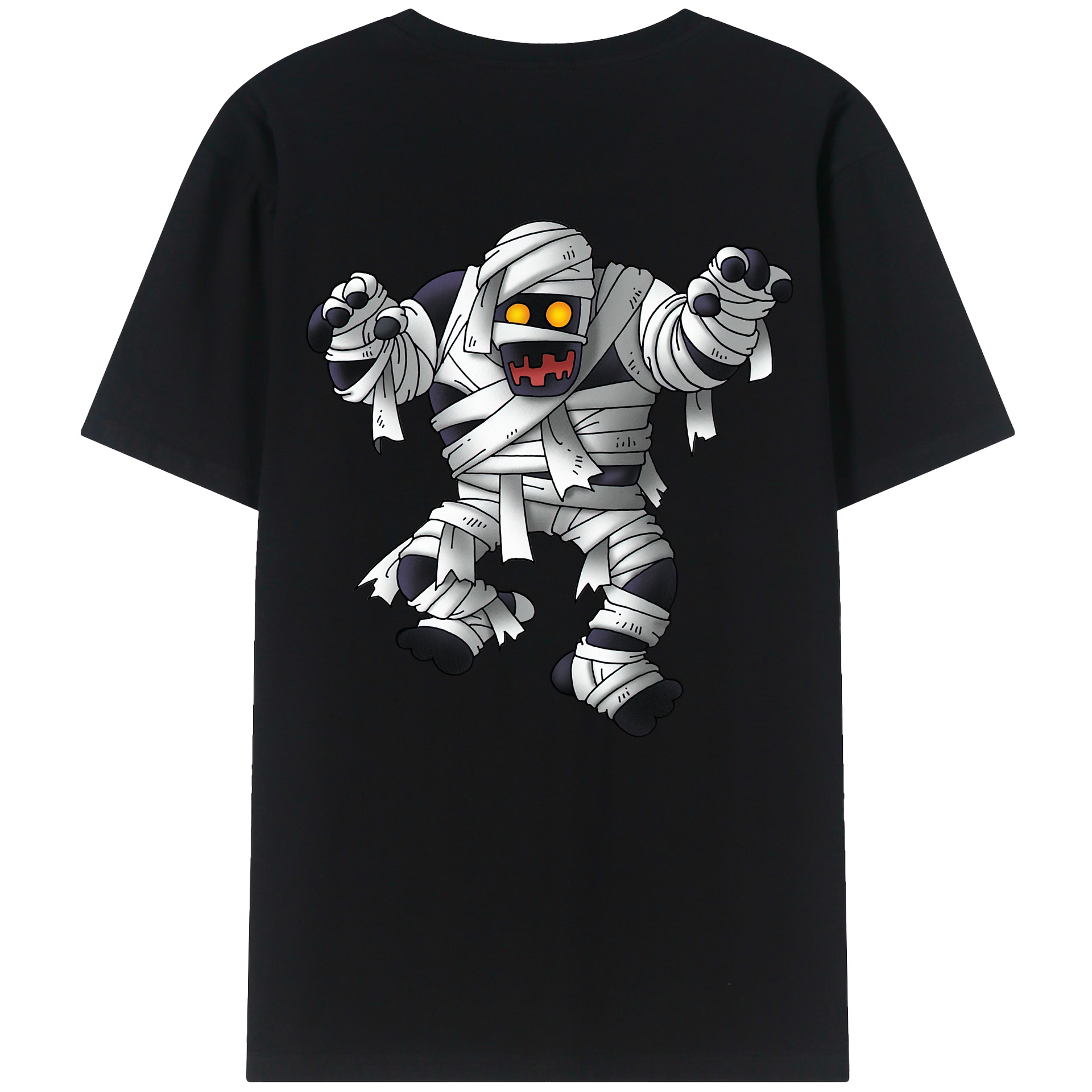 （画像用） ドラゴンクエスト Doragon Kuesuto Dragon Quest 綿100％ メンズ半袖Tシャツ（バックプリント） 通気性