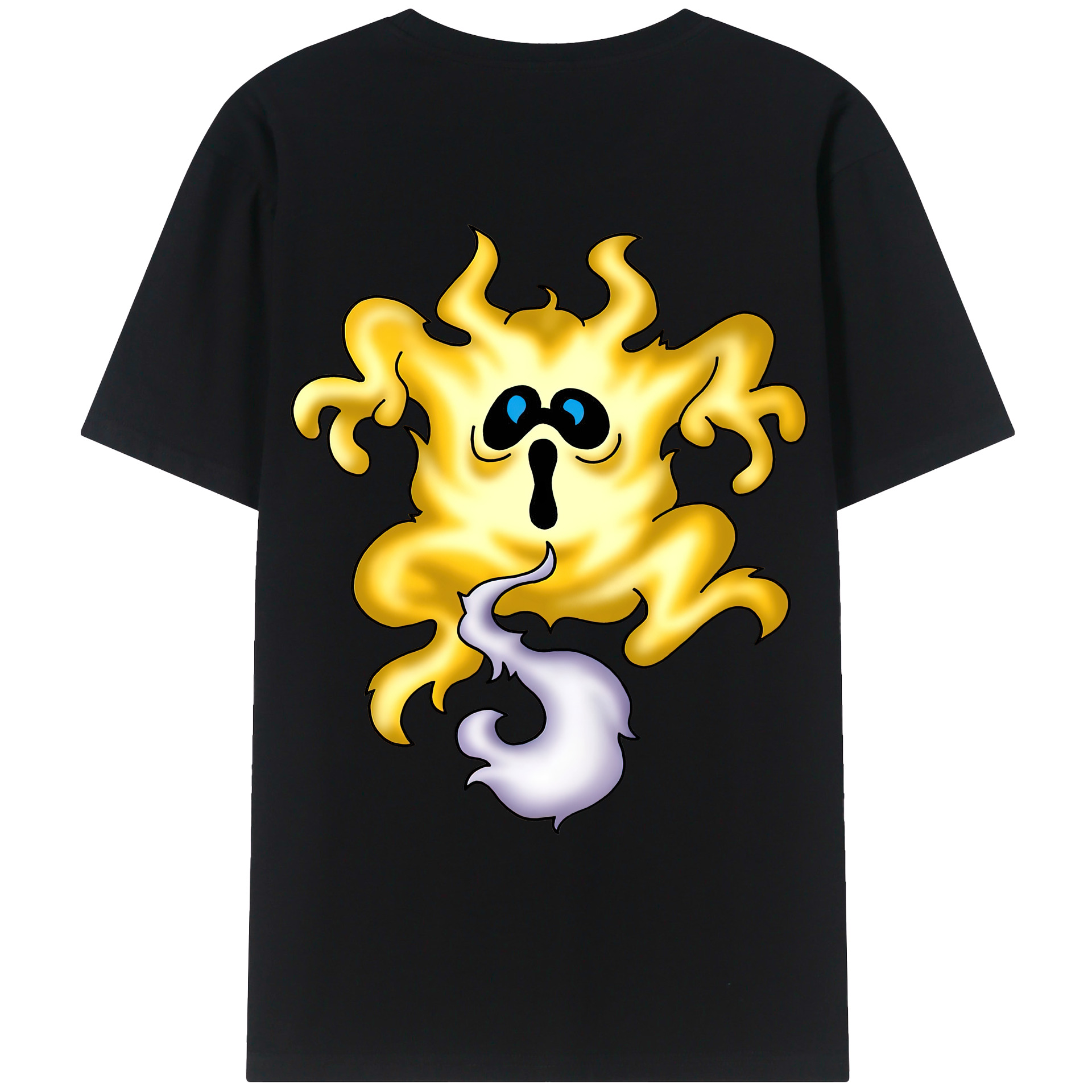 （画像用） ドラゴンクエスト Doragon Kuesuto Dragon Quest 綿100％ メンズ半袖Tシャツ（バックプリント） 通気性
