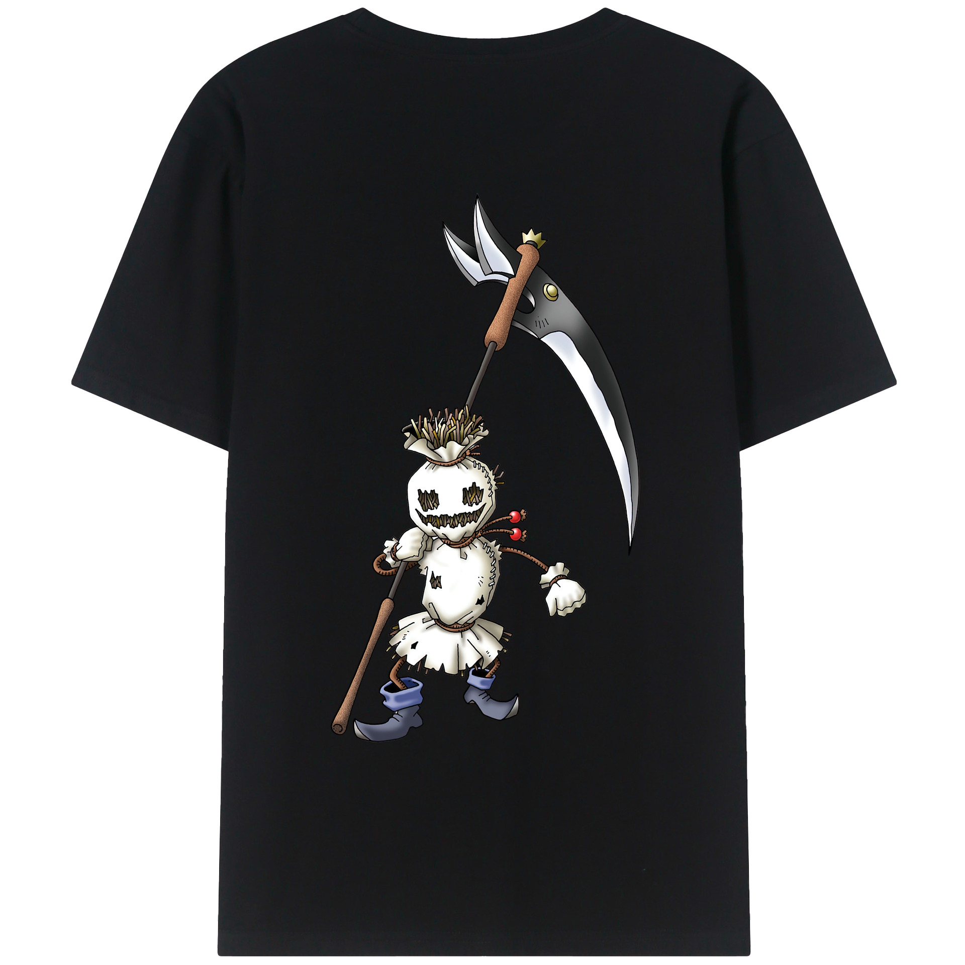 （画像用） ドラゴンクエスト Doragon Kuesuto Dragon Quest 綿100％ メンズ半袖Tシャツ（バックプリント） 通気性