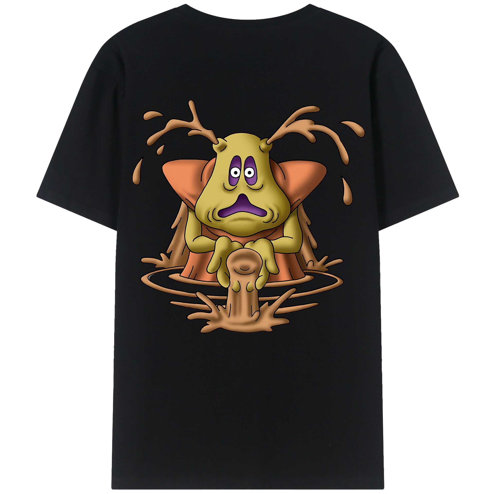 （画像用） ドラゴンクエスト Doragon Kuesuto Dragon Quest 綿100％ メンズ半袖Tシャツ（バックプリント） 通気性