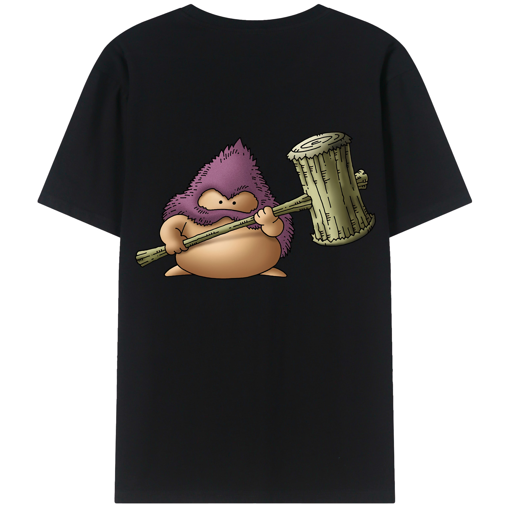 （画像用） ドラゴンクエスト Doragon Kuesuto Dragon Quest 綿100％ メンズ半袖Tシャツ（バックプリント） 通気性