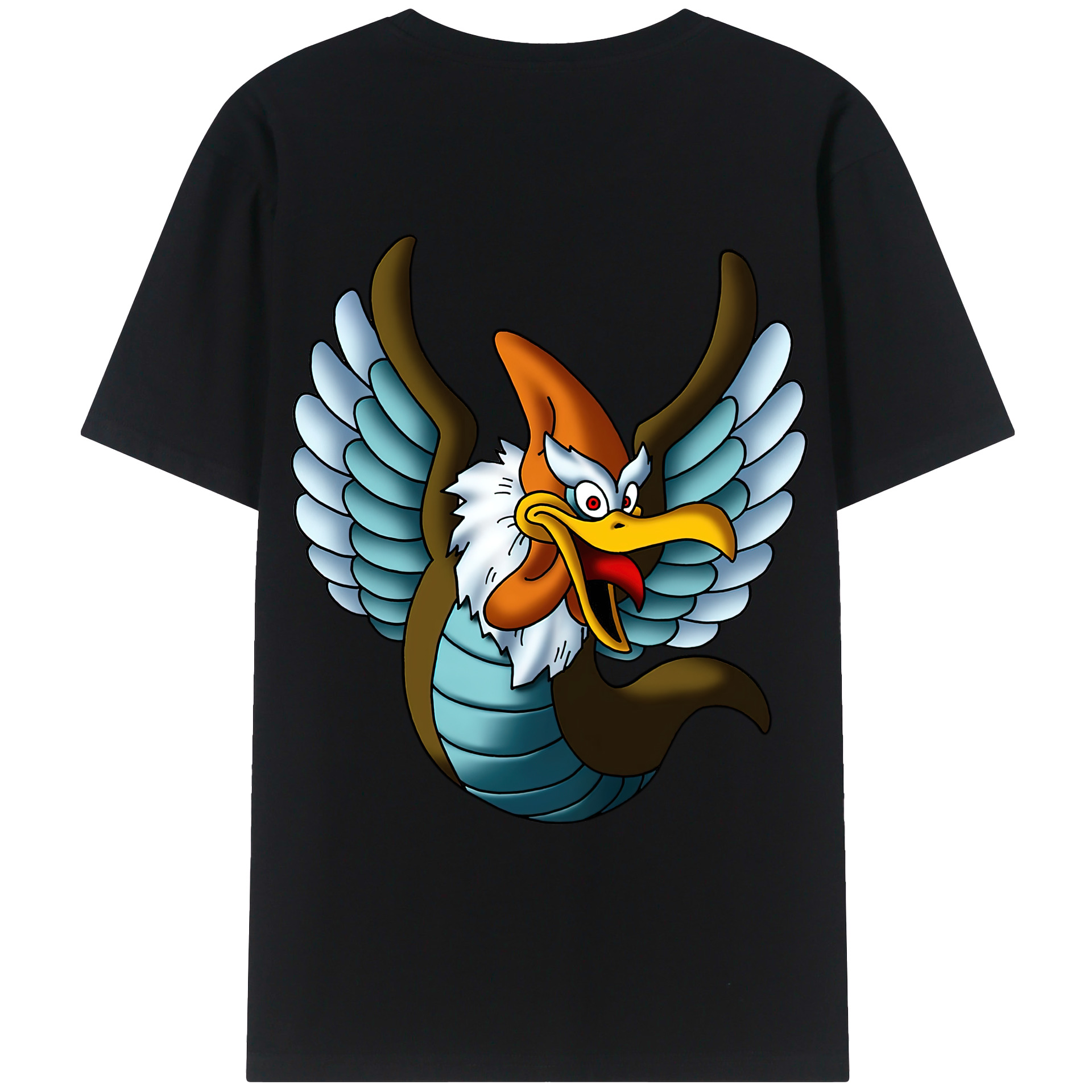 （画像用） ドラゴンクエスト Doragon Kuesuto Dragon Quest 綿100％ メンズ半袖Tシャツ（バックプリント） 通気性