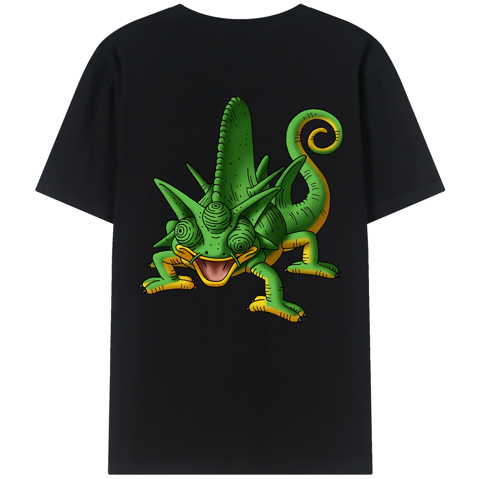 （画像用） ドラゴンクエスト Doragon Kuesuto Dragon Quest 綿100％ メンズ半袖Tシャツ（バックプリント） 通気性