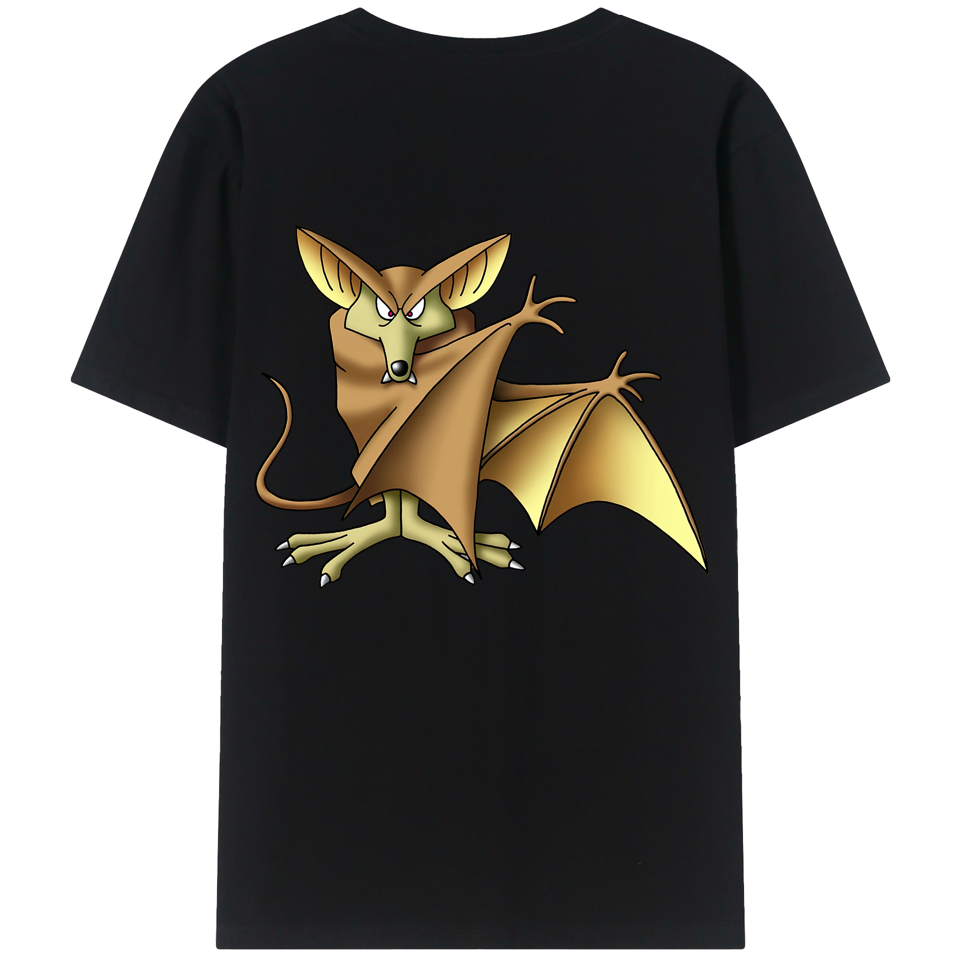（画像用） ドラゴンクエスト Doragon Kuesuto Dragon Quest 綿100％ メンズ半袖Tシャツ（バックプリント） 通気性