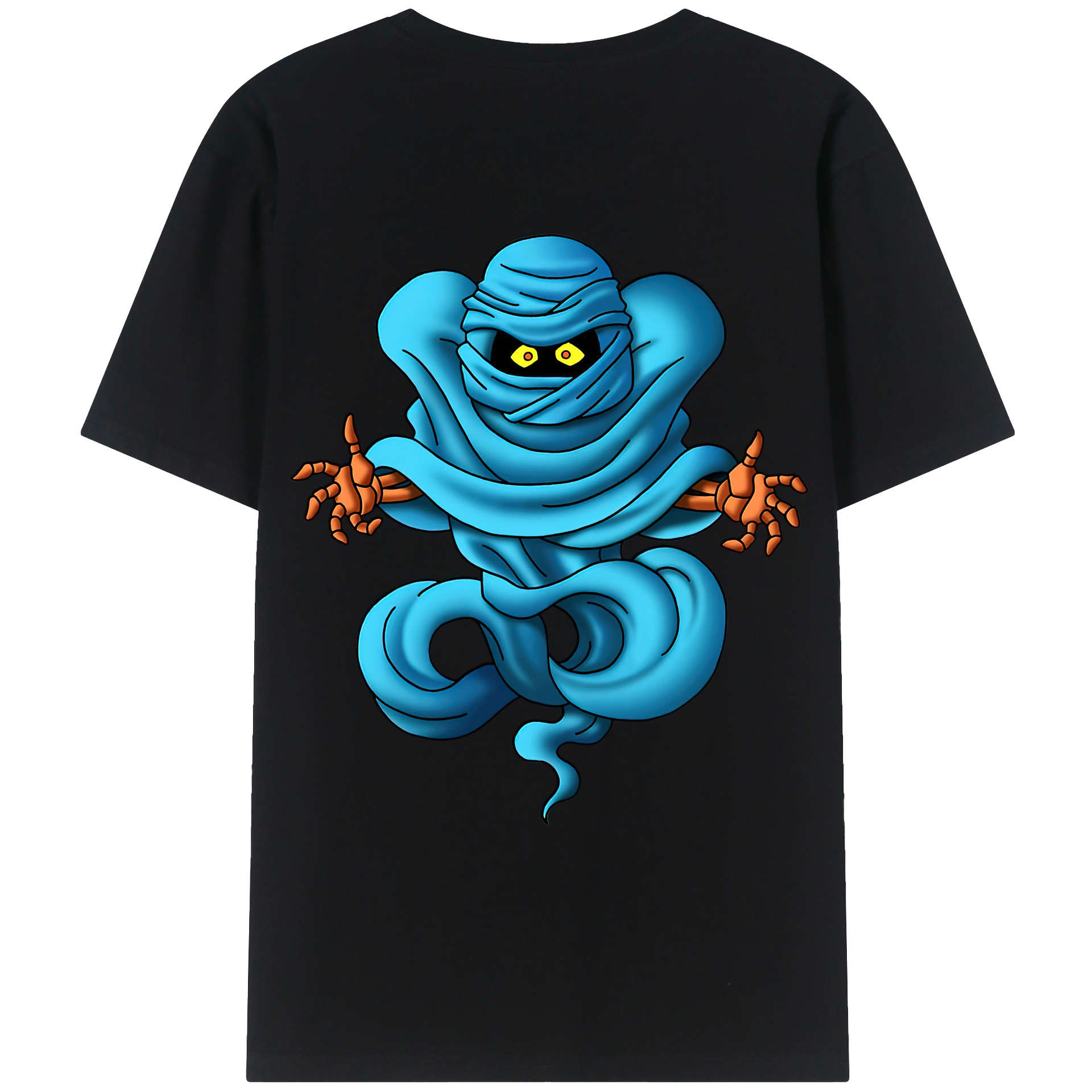 （画像用） ドラゴンクエスト Doragon Kuesuto Dragon Quest 綿100％ メンズ半袖Tシャツ（バックプリント） 通気性