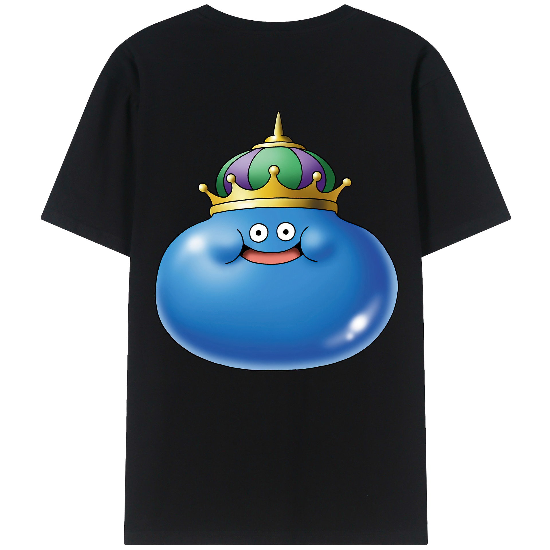 （画像用） ドラゴンクエスト Doragon Kuesuto Dragon Quest 綿100％ メンズ半袖Tシャツ（バックプリント） 通気性