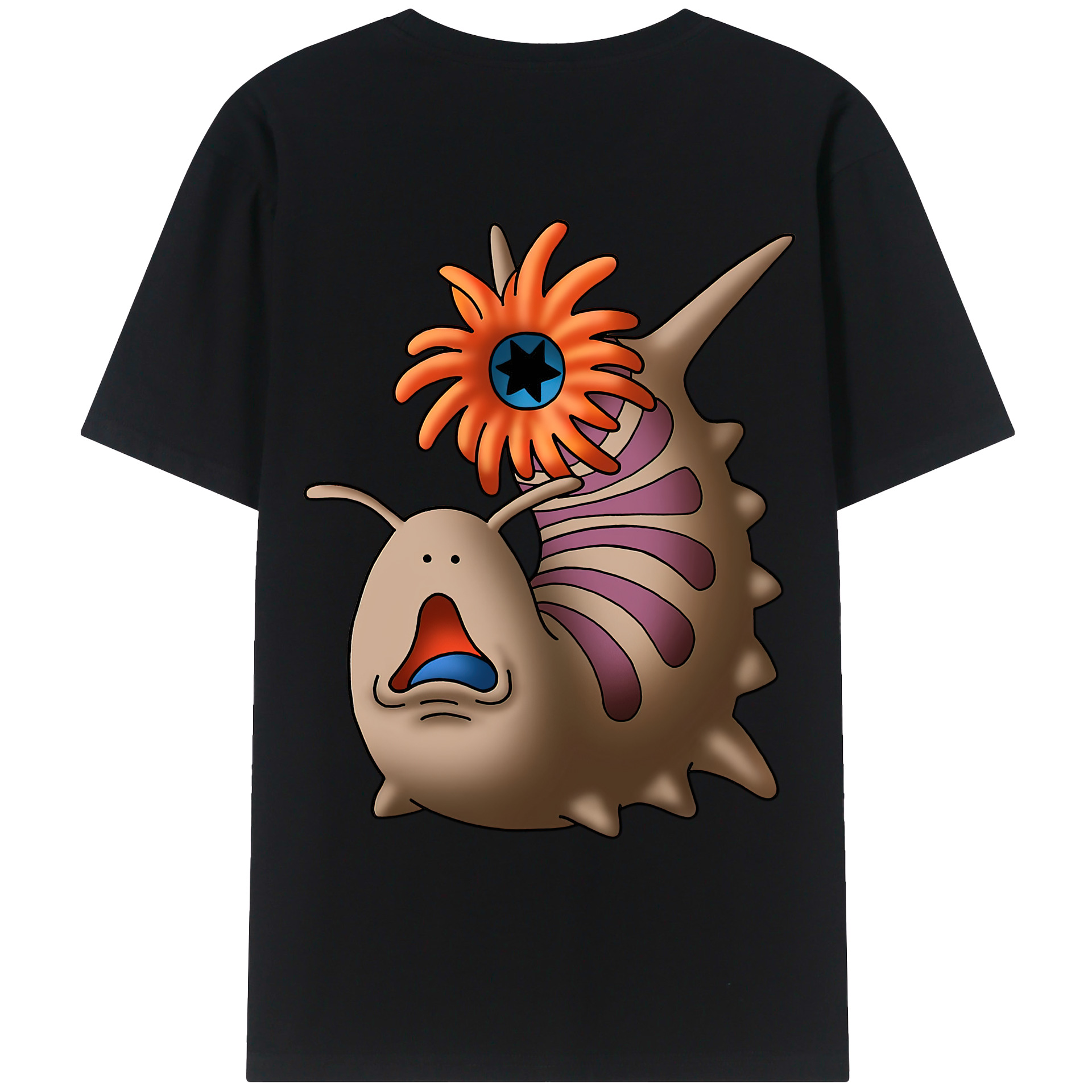 （画像用） ドラゴンクエスト Doragon Kuesuto Dragon Quest 綿100％ メンズ半袖Tシャツ（バックプリント） 通気性