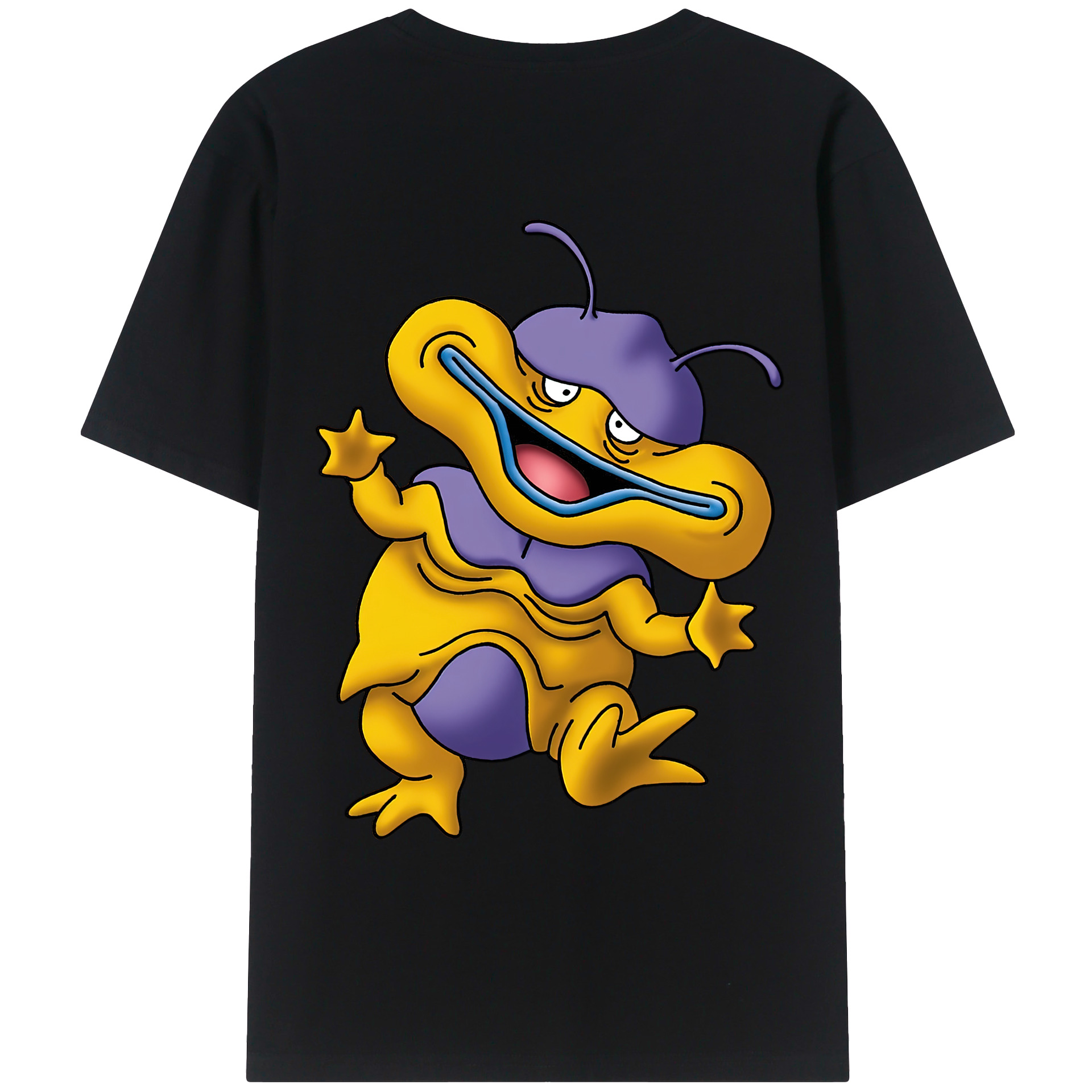 （画像用） ドラゴンクエスト Doragon Kuesuto Dragon Quest 綿100％ メンズ半袖Tシャツ（バックプリント） 通気性