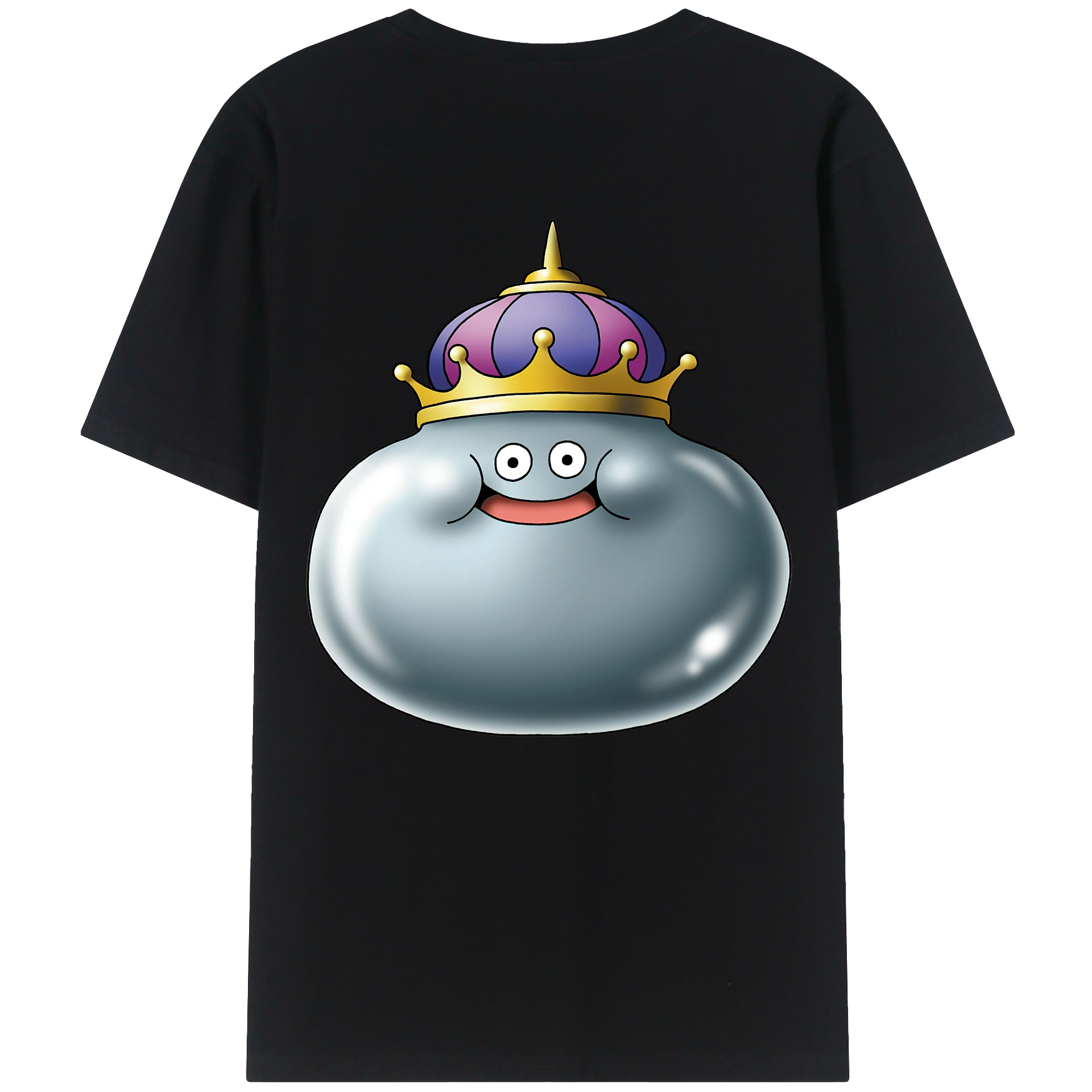 （画像用） ドラゴンクエスト Doragon Kuesuto Dragon Quest 綿100％ メンズ半袖Tシャツ（バックプリント） 通気性