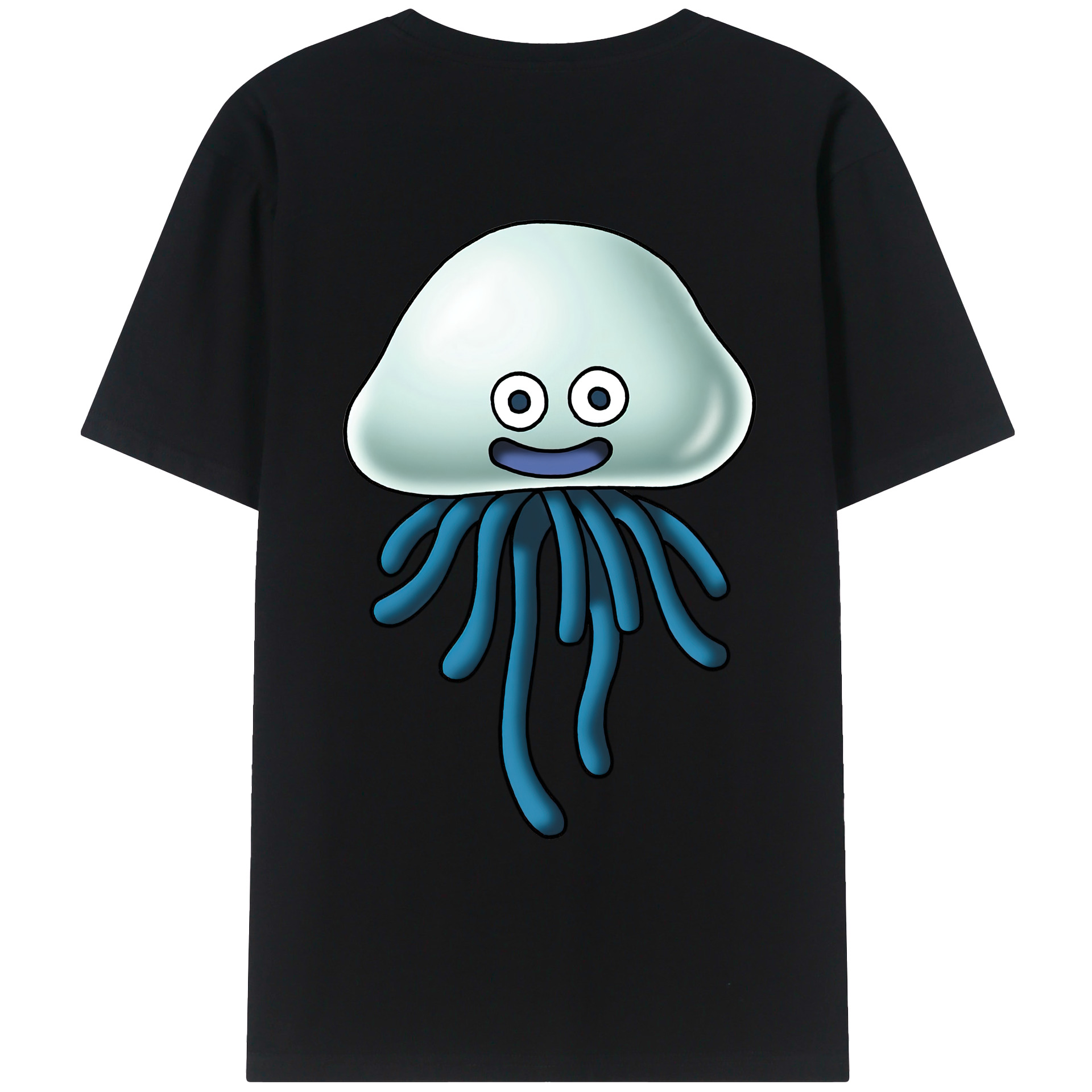 （画像用） ドラゴンクエスト Doragon Kuesuto Dragon Quest 綿100％ メンズ半袖Tシャツ（バックプリント） 通気性