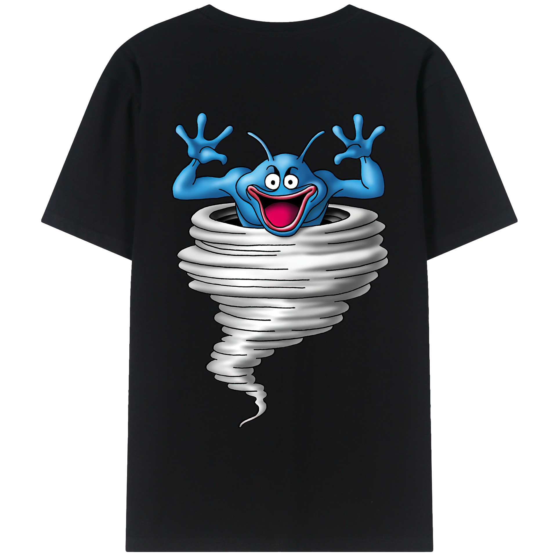 （画像用） ドラゴンクエスト Doragon Kuesuto Dragon Quest 綿100％ メンズ半袖Tシャツ（バックプリント） 通気性