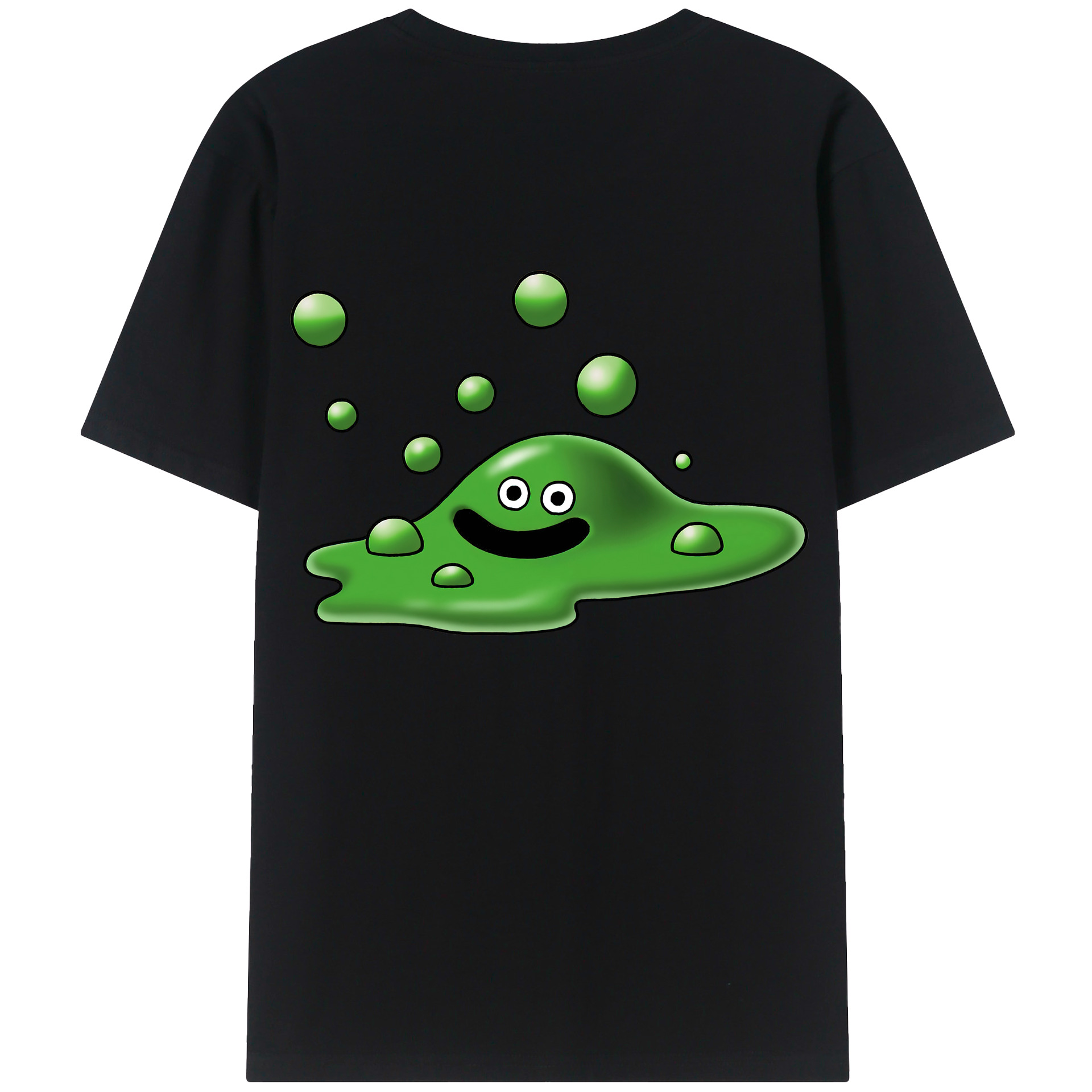 （画像用） ドラゴンクエスト Doragon Kuesuto Dragon Quest 綿100％ メンズ半袖Tシャツ（バックプリント） 通気性