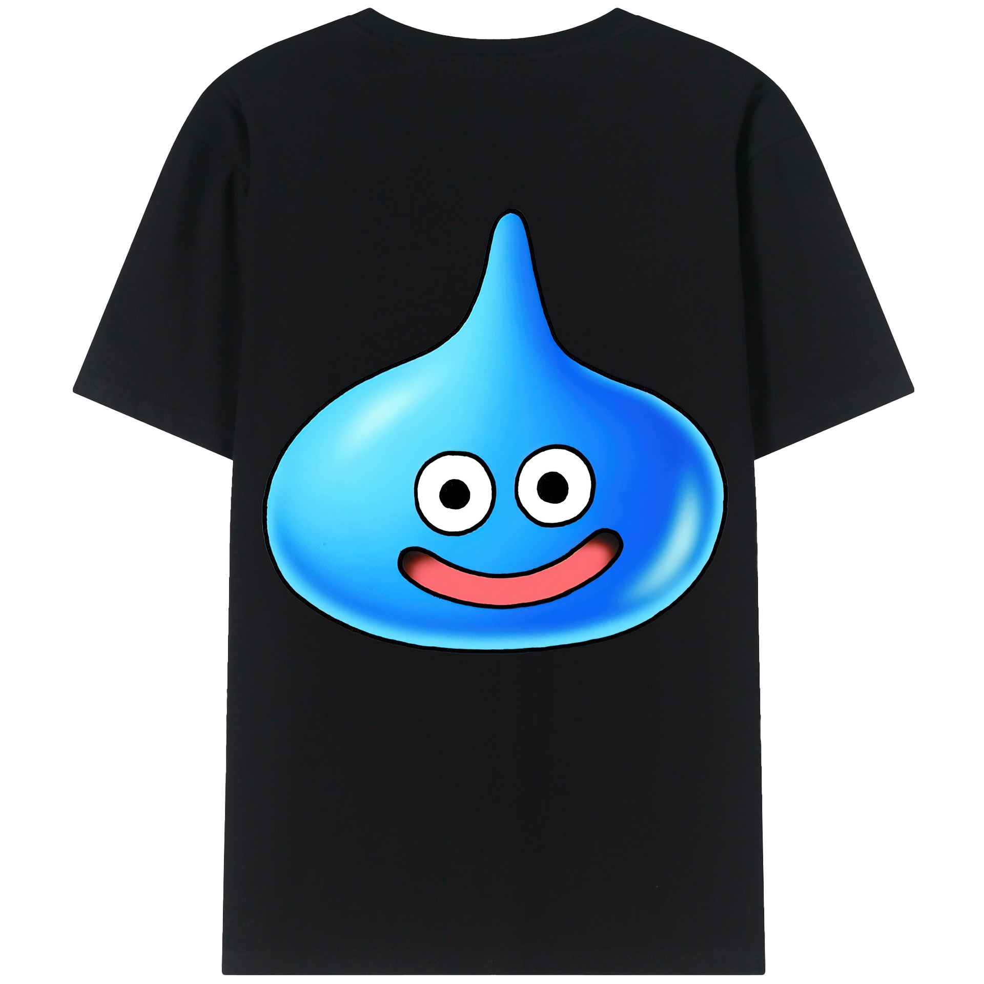 （画像用） ドラゴンクエスト Doragon Kuesuto Dragon Quest 綿100％ メンズ半袖Tシャツ（バックプリント） 通気性