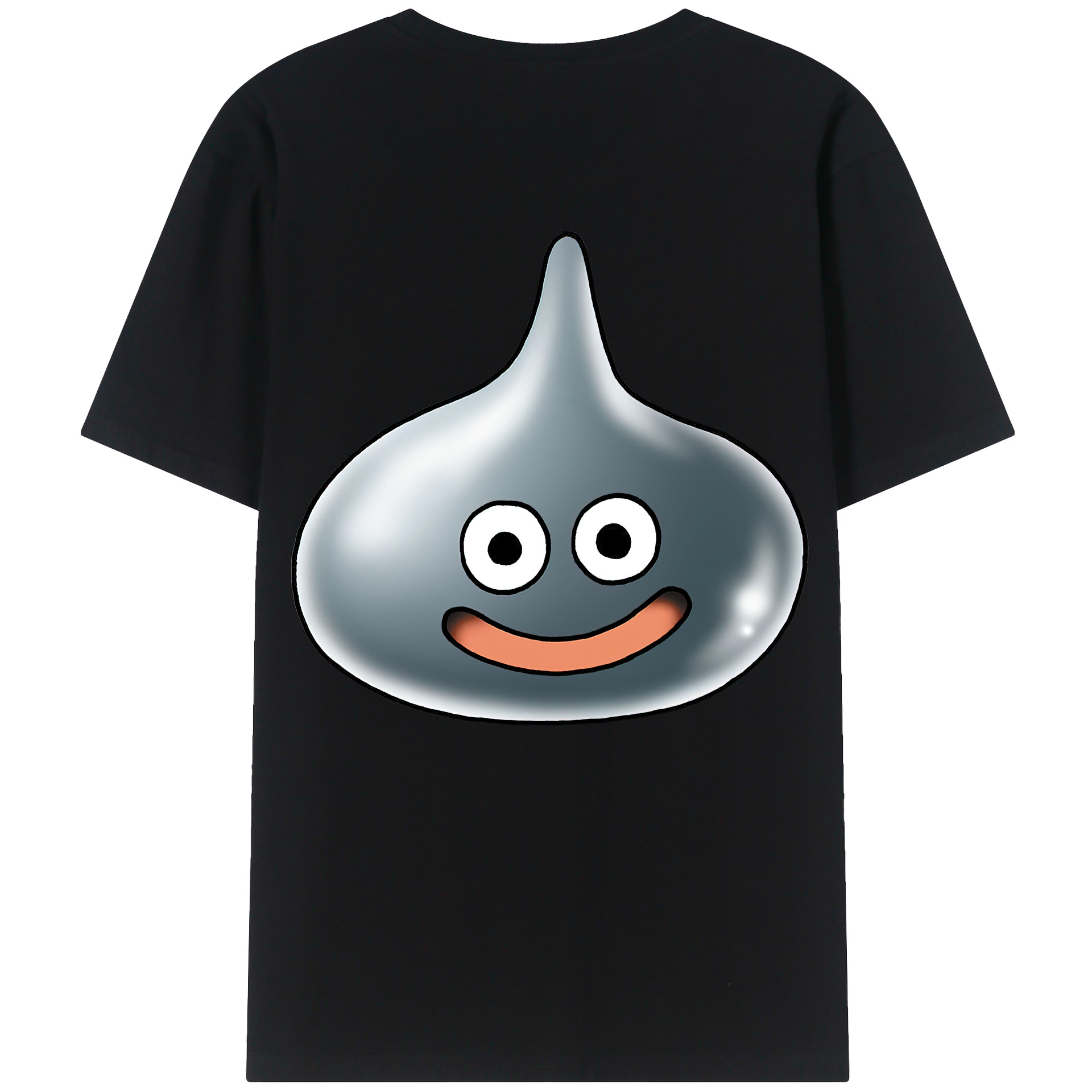 （画像用） ドラゴンクエスト Doragon Kuesuto Dragon Quest 綿100％ メンズ半袖Tシャツ（バックプリント） 通気性