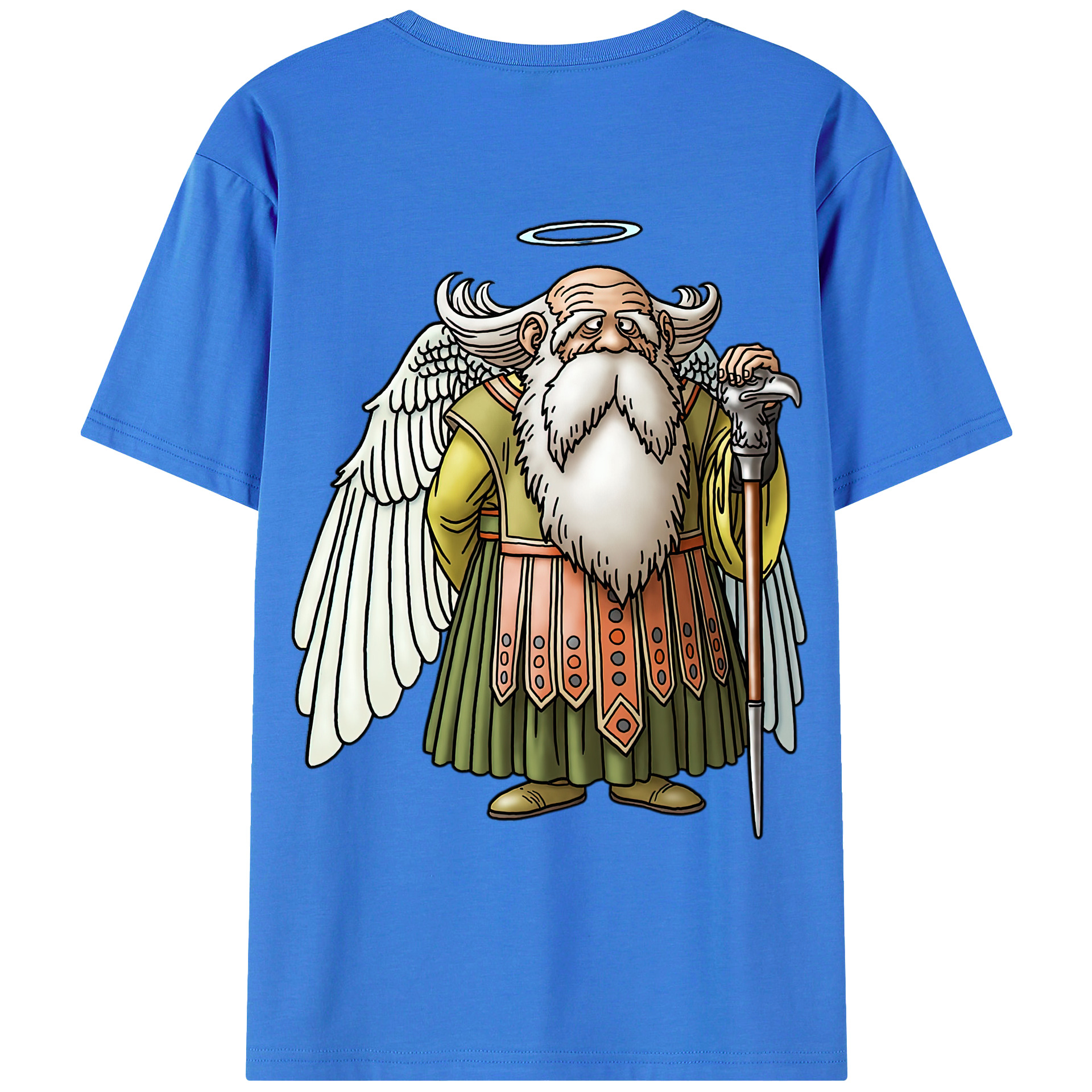 （画像用） ドラゴンクエスト Doragon Kuesuto Dragon Quest 綿100％ メンズ半袖Tシャツ（バックプリント） 通気性
