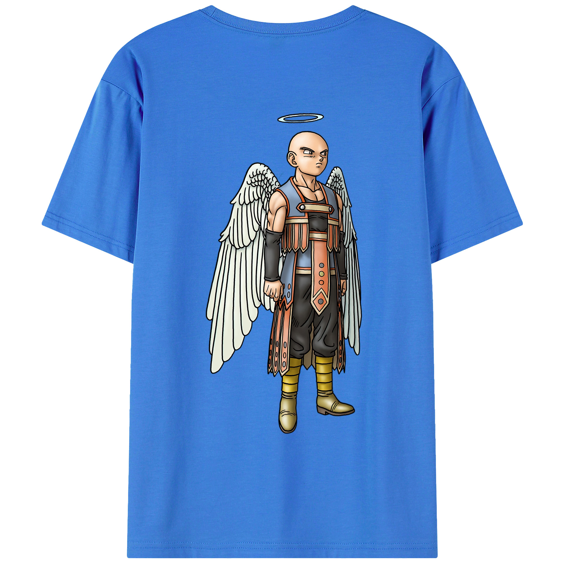 （画像用） ドラゴンクエスト Doragon Kuesuto Dragon Quest 綿100％ メンズ半袖Tシャツ（バックプリント） 通気性