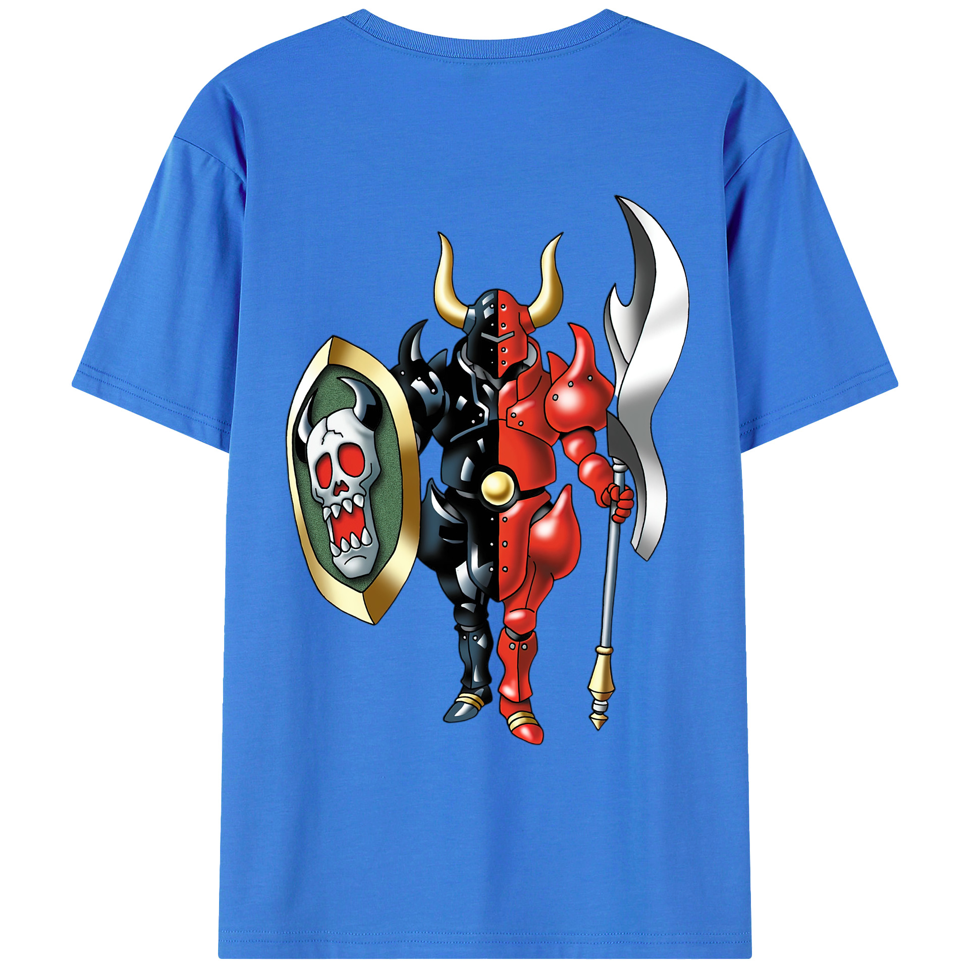 （画像用） ドラゴンクエスト Doragon Kuesuto Dragon Quest 綿100％ メンズ半袖Tシャツ（バックプリント） 通気性