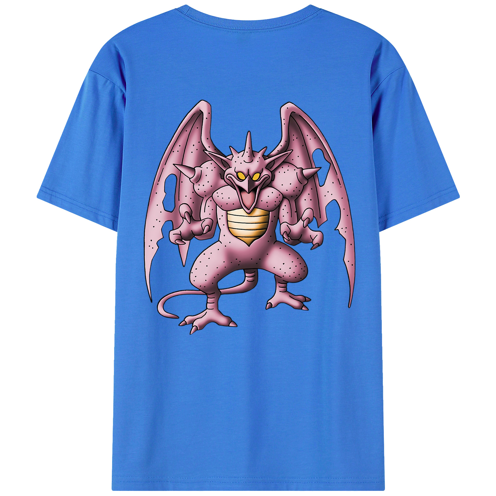 （画像用） ドラゴンクエスト Doragon Kuesuto Dragon Quest 綿100％ メンズ半袖Tシャツ（バックプリント） 通気性