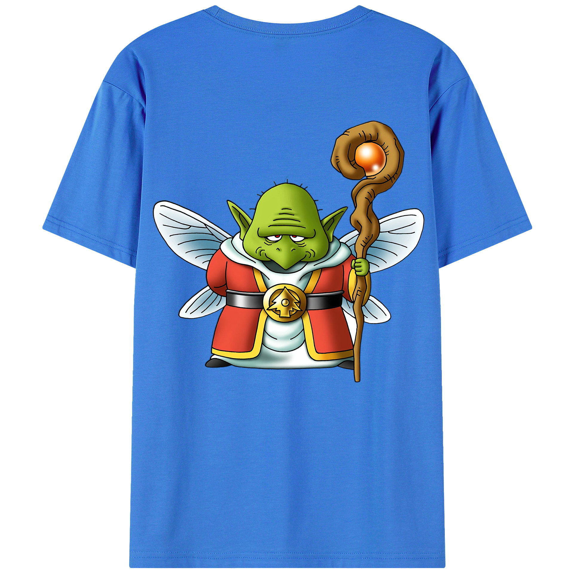 （画像用） ドラゴンクエスト Doragon Kuesuto Dragon Quest 綿100％ メンズ半袖Tシャツ（バックプリント） 通気性