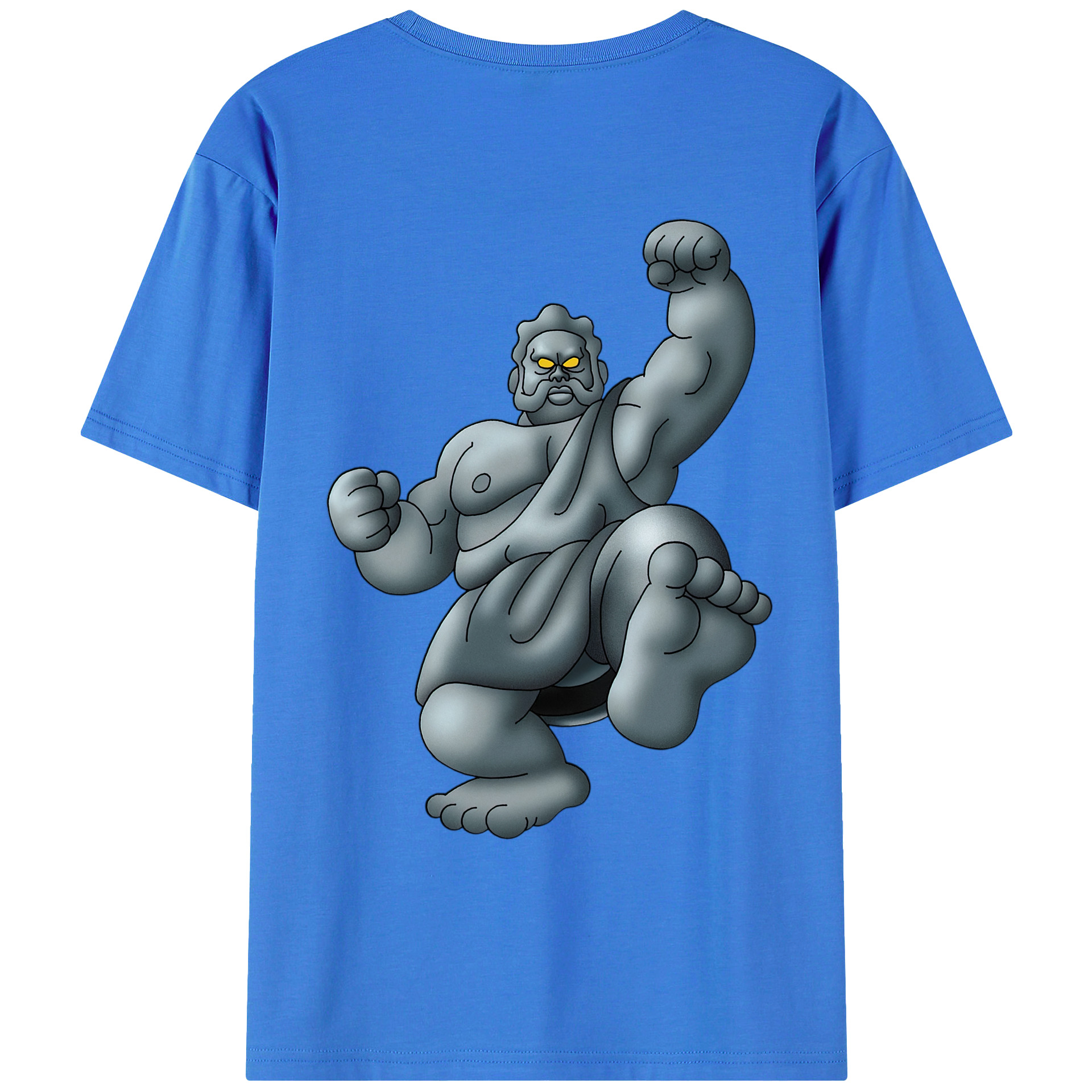 （画像用） ドラゴンクエスト Doragon Kuesuto Dragon Quest 綿100％ メンズ半袖Tシャツ（バックプリント） 通気性