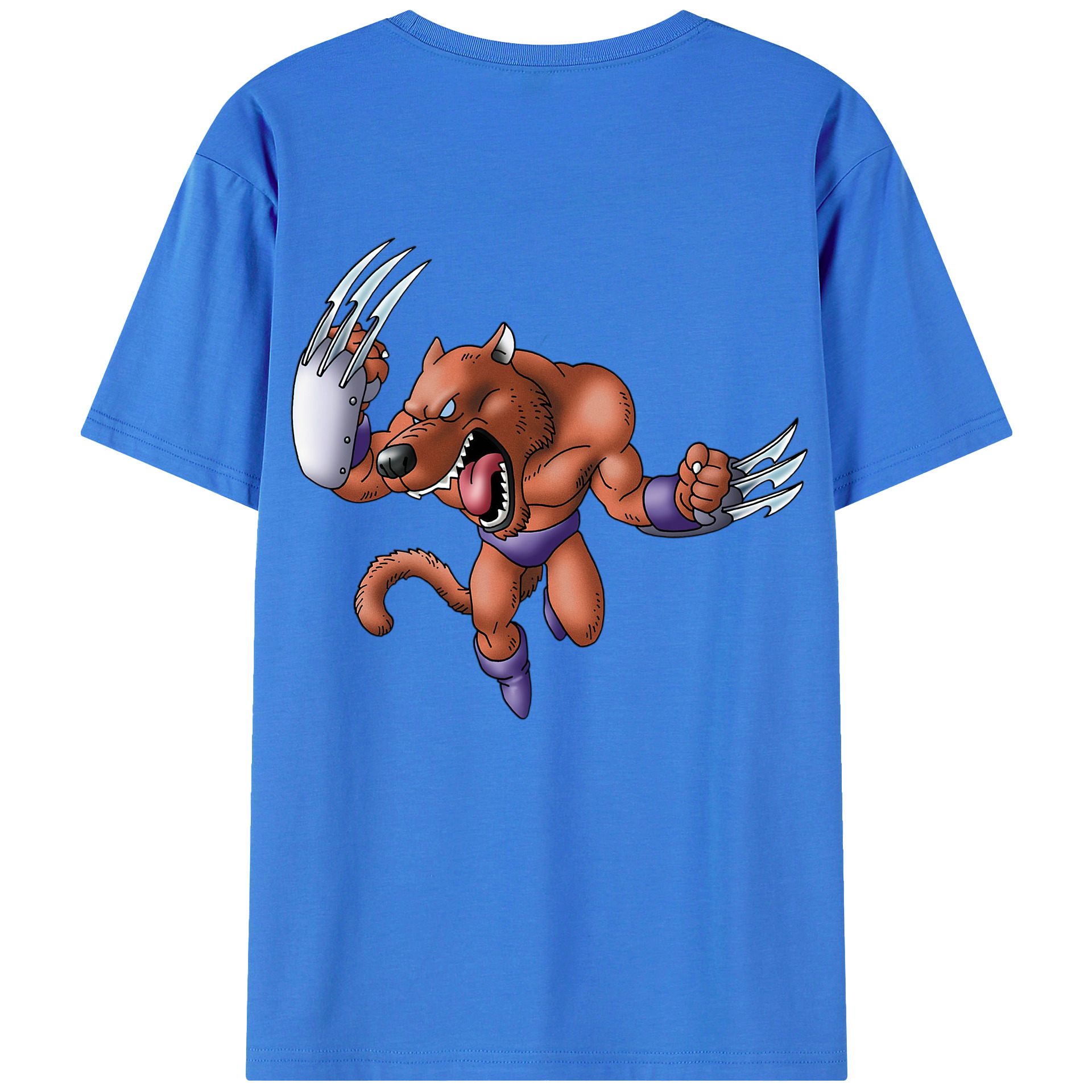 （画像用） ドラゴンクエスト Doragon Kuesuto Dragon Quest 綿100％ メンズ半袖Tシャツ（バックプリント） 通気性